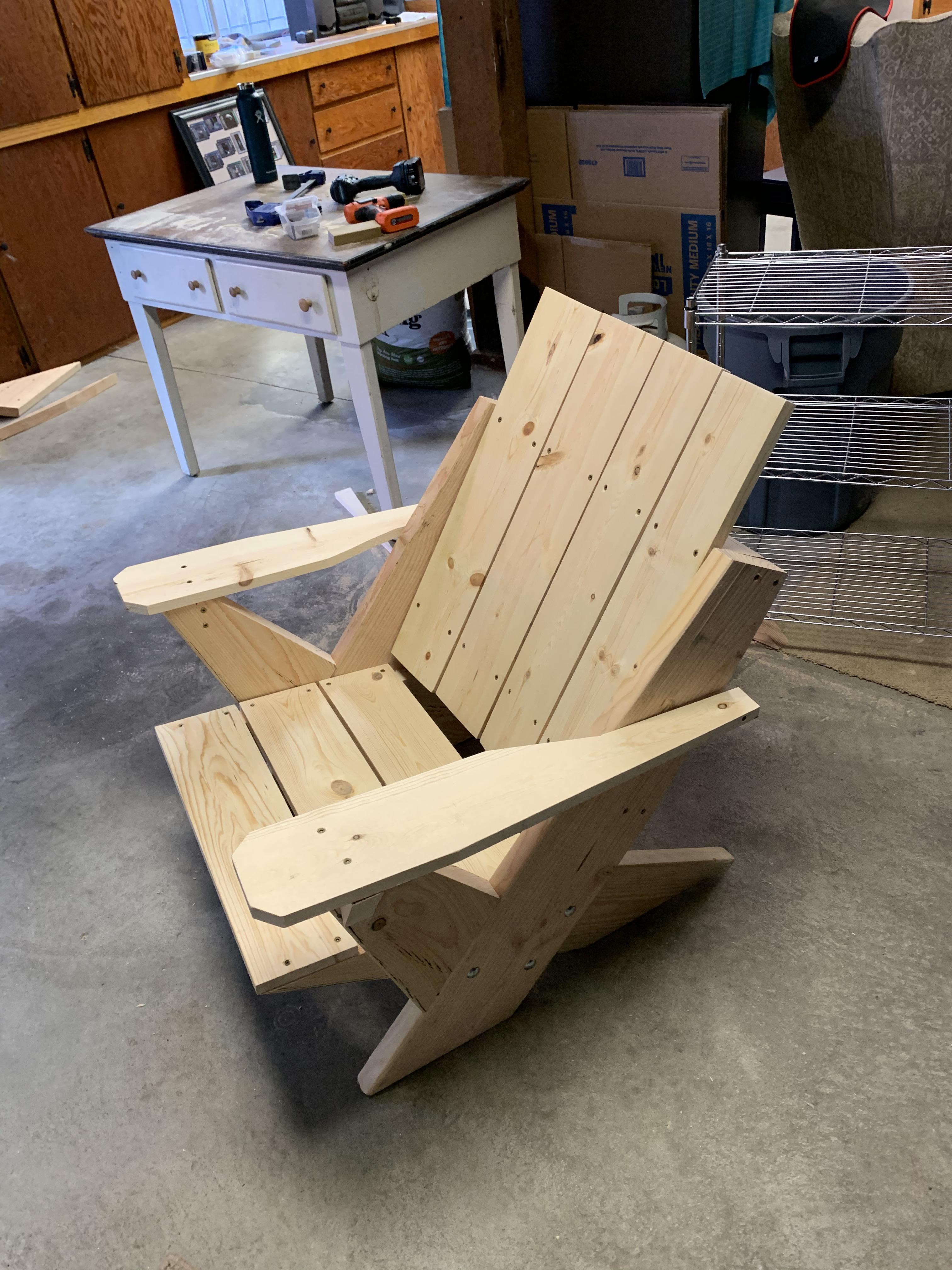 Adirondack Chair and my first serious build r/woodworking