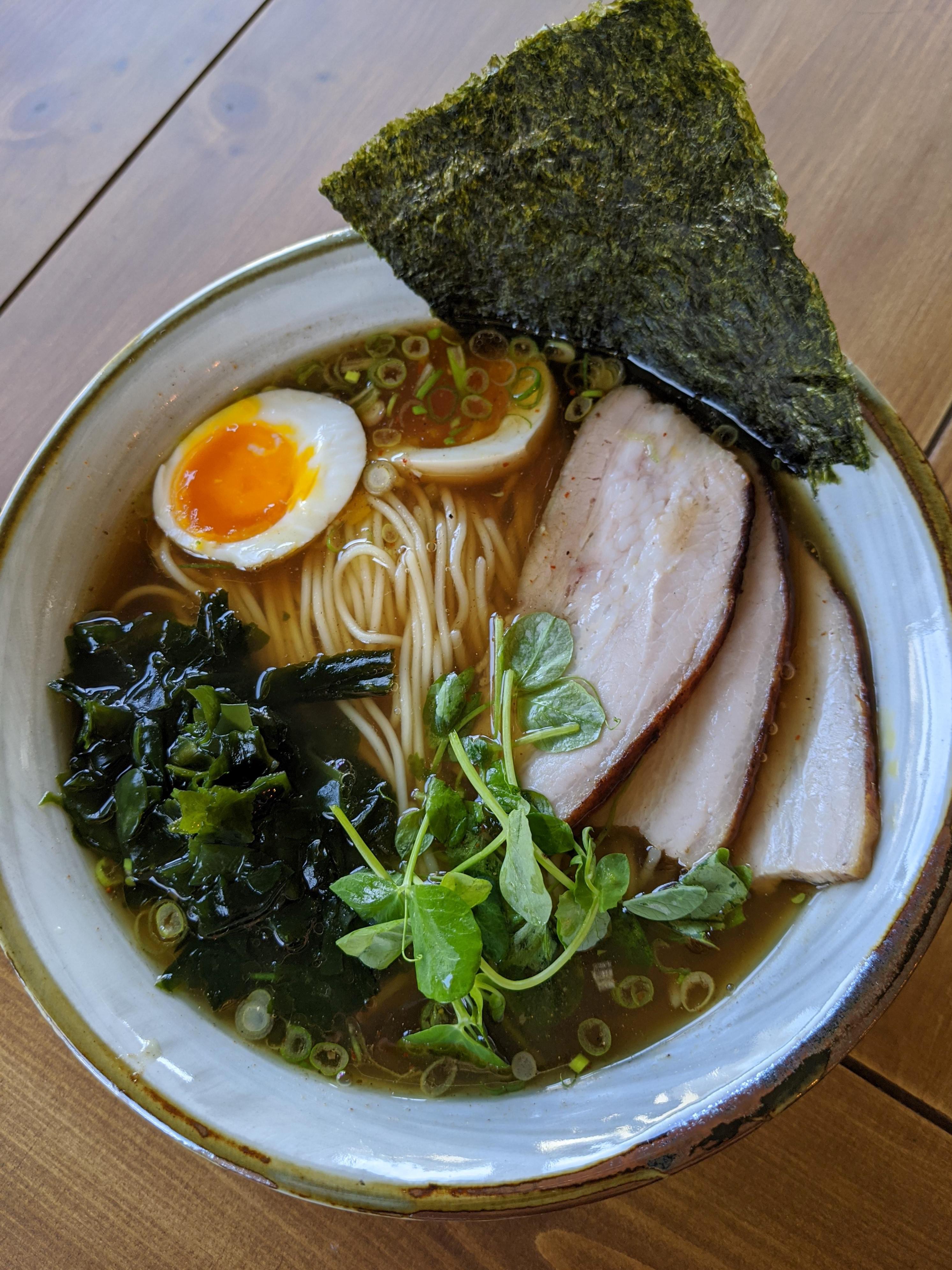 Shouyu ramen with berkshire pork chashu r/ramen