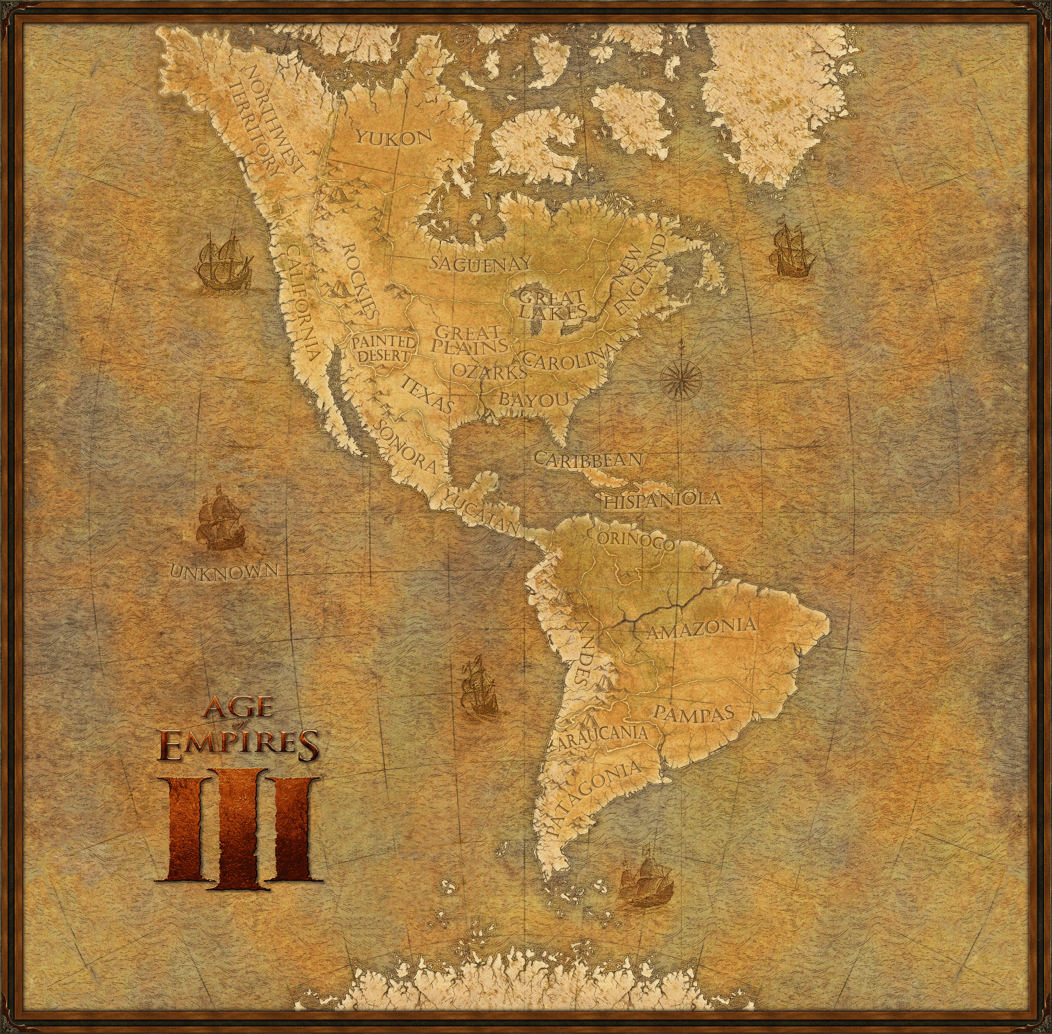 Age Of Empires 3 California Map Map of the Americas made out of Age of empires 3 maps MapPorn