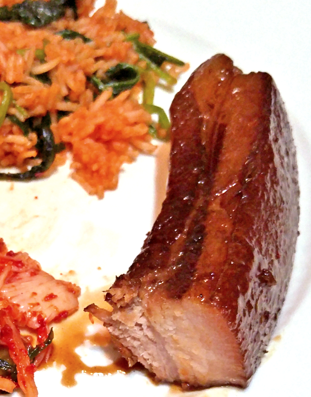 Pork belly w/ soyhoney glaze, 24 hours 154 F r/sousvide