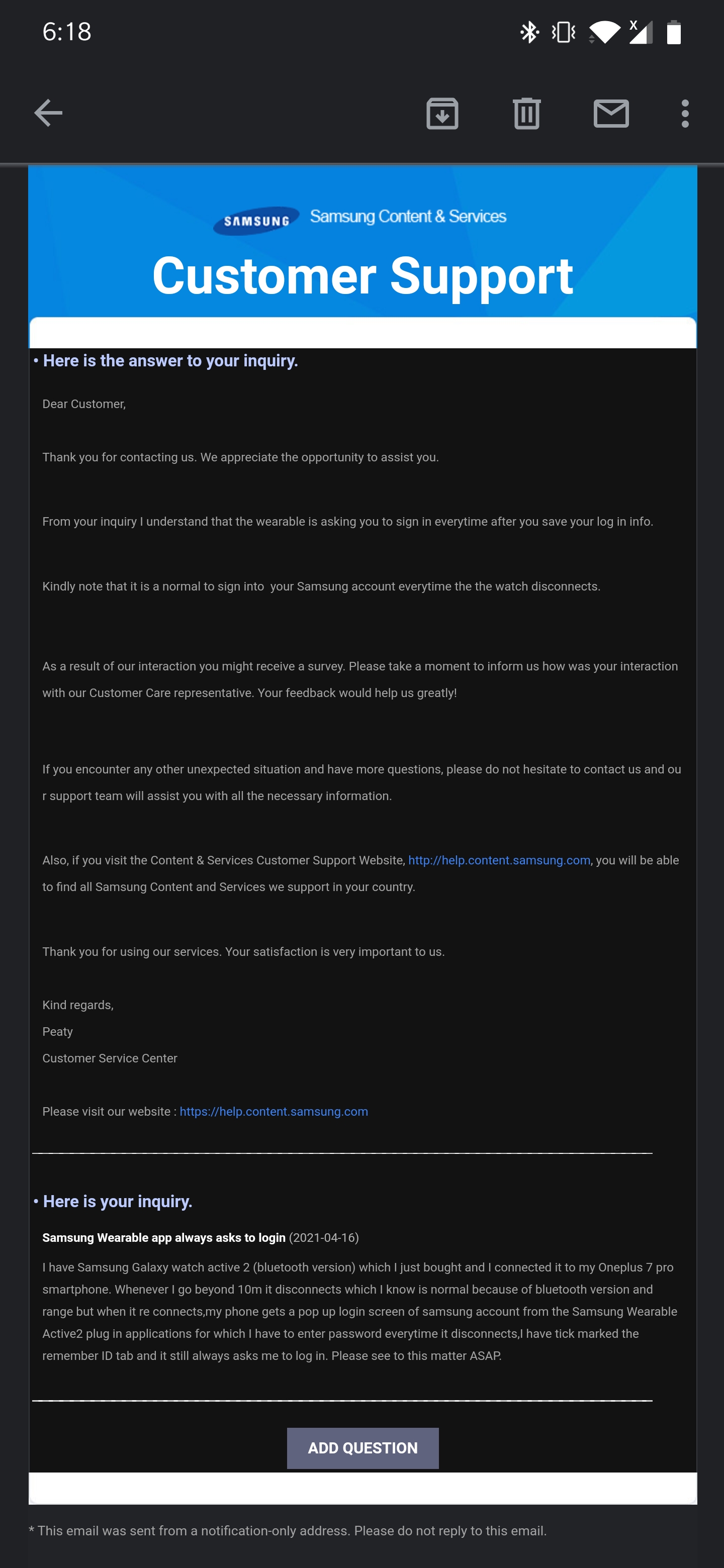 Is it actually normal to always have to sign in to Samsung account on