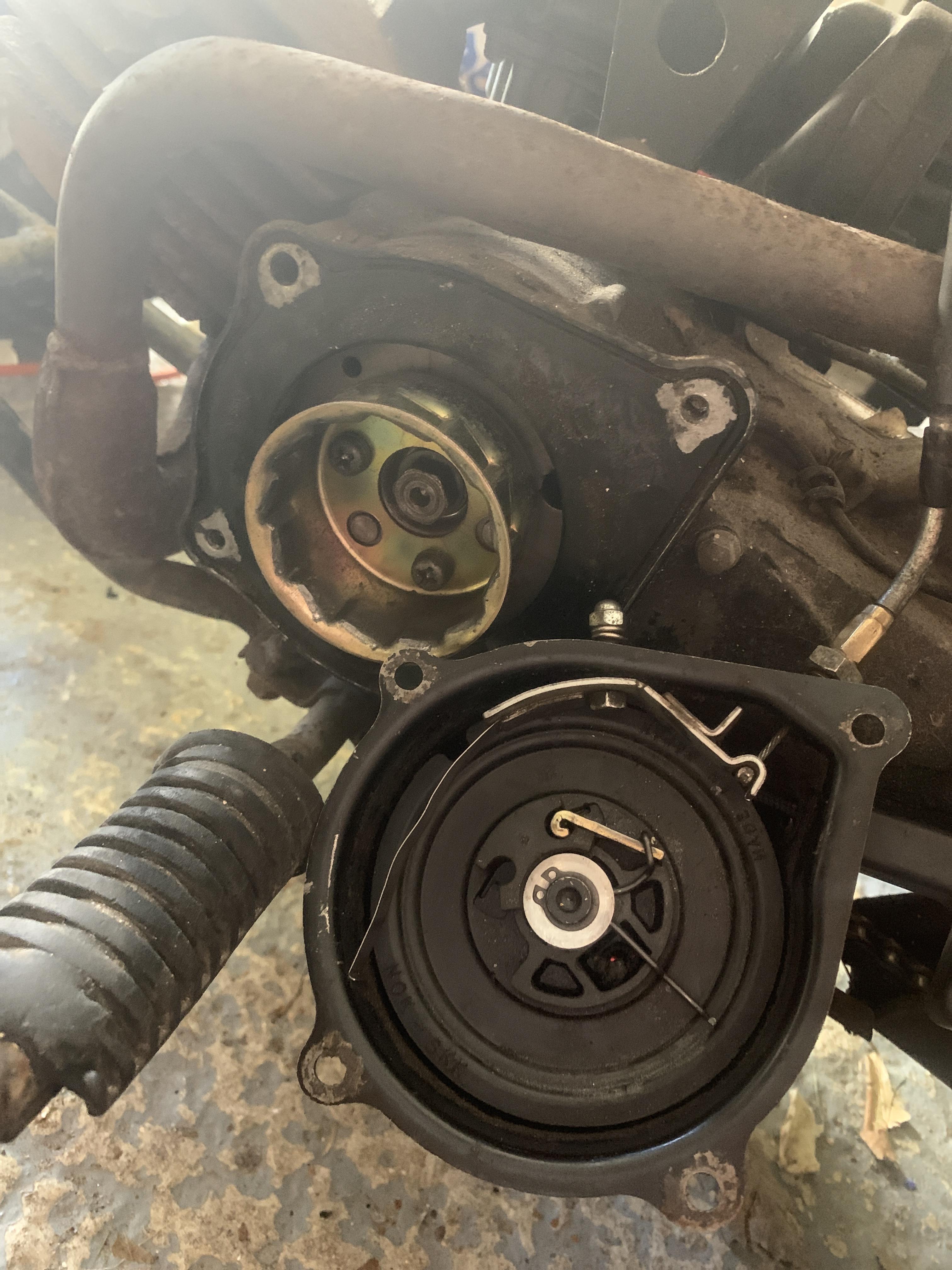 When I use the pull start in my quad bike, the choke isn’t turning. I