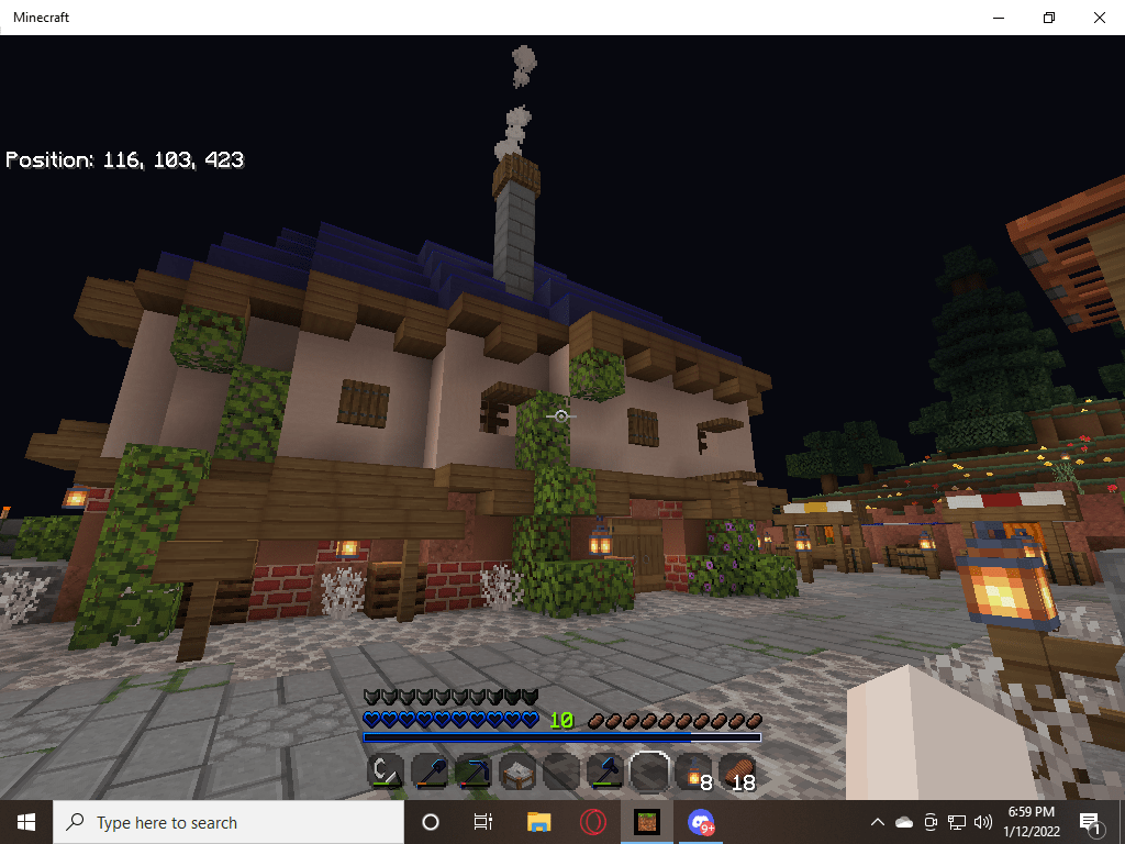 just made a tavern in my survival server (bedrock) Minecraftbuilds