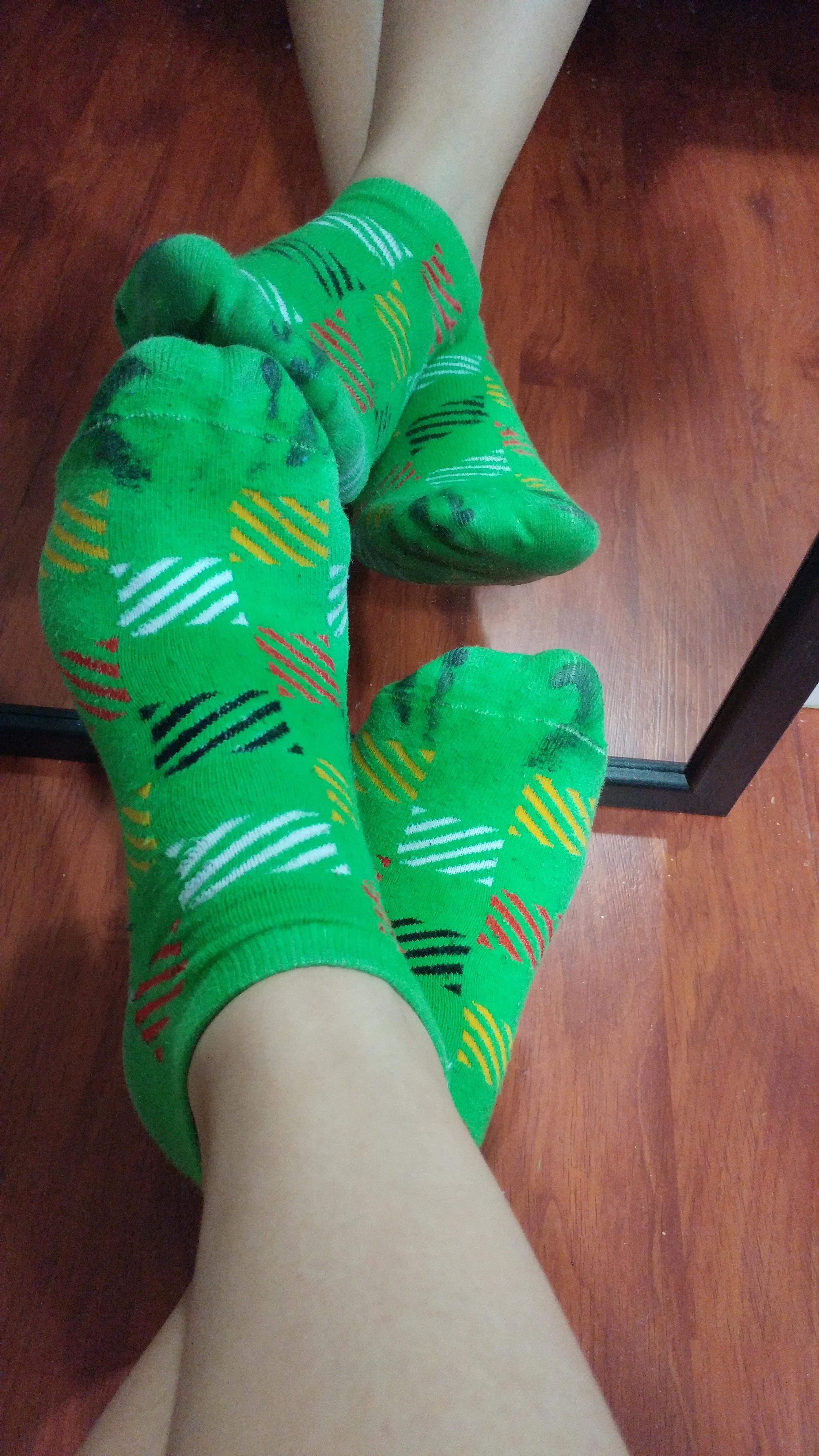 Selling old worn out socks! Last used for a girls night out and dancing ) 25 r/usedsocks