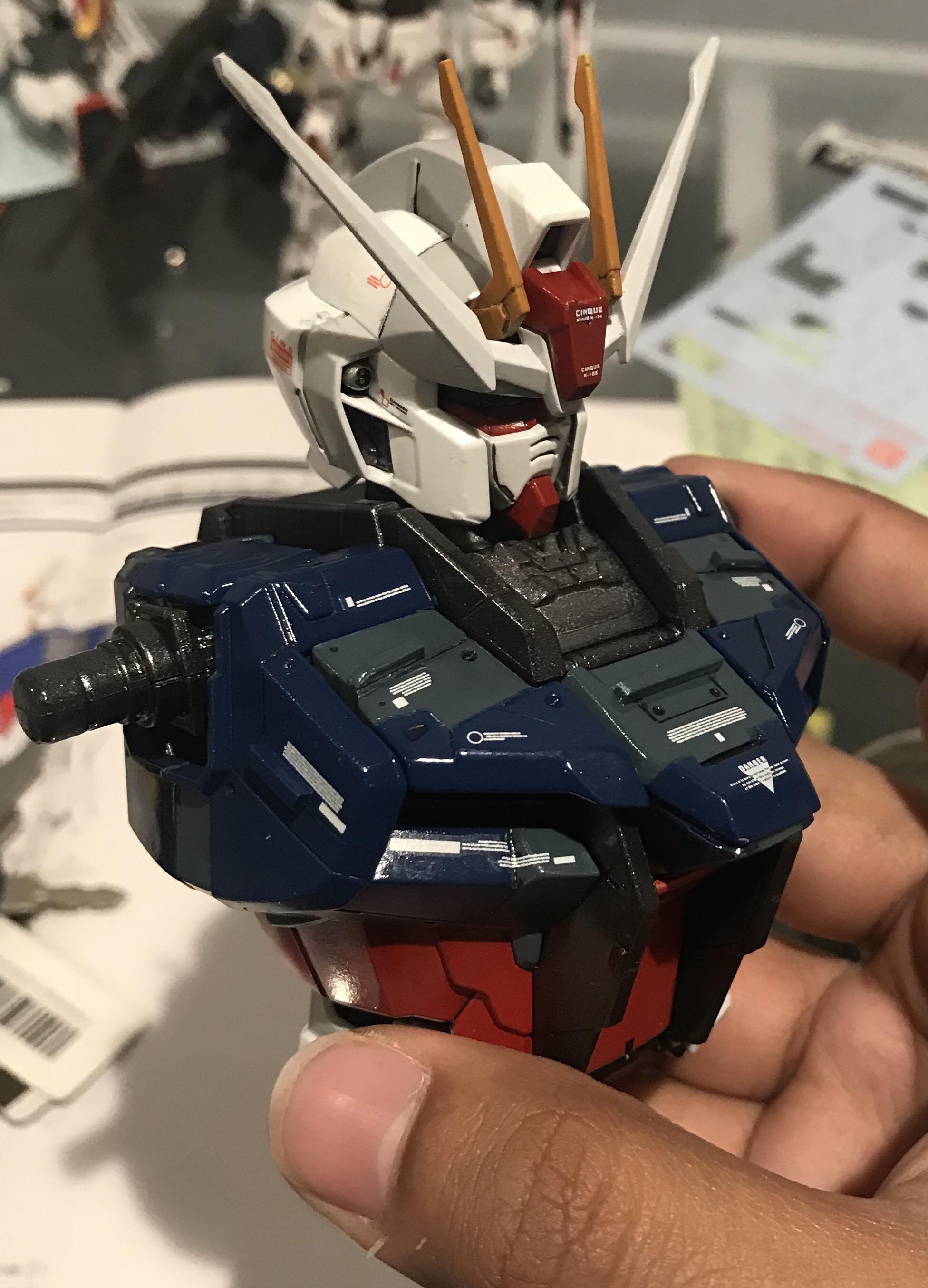 Decal update on my pg strike custom r/Gunpla