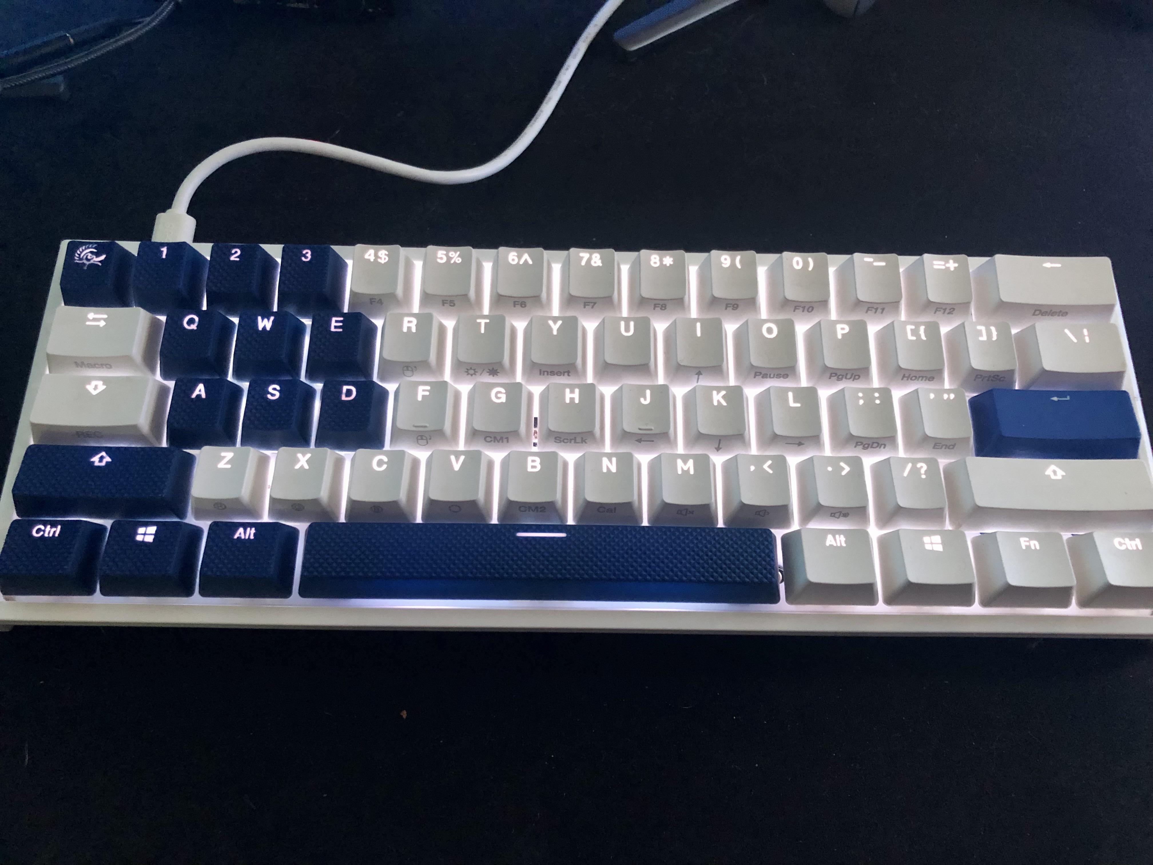 second bottom row of keys not working on ducky one two mini DuckyKeyboard