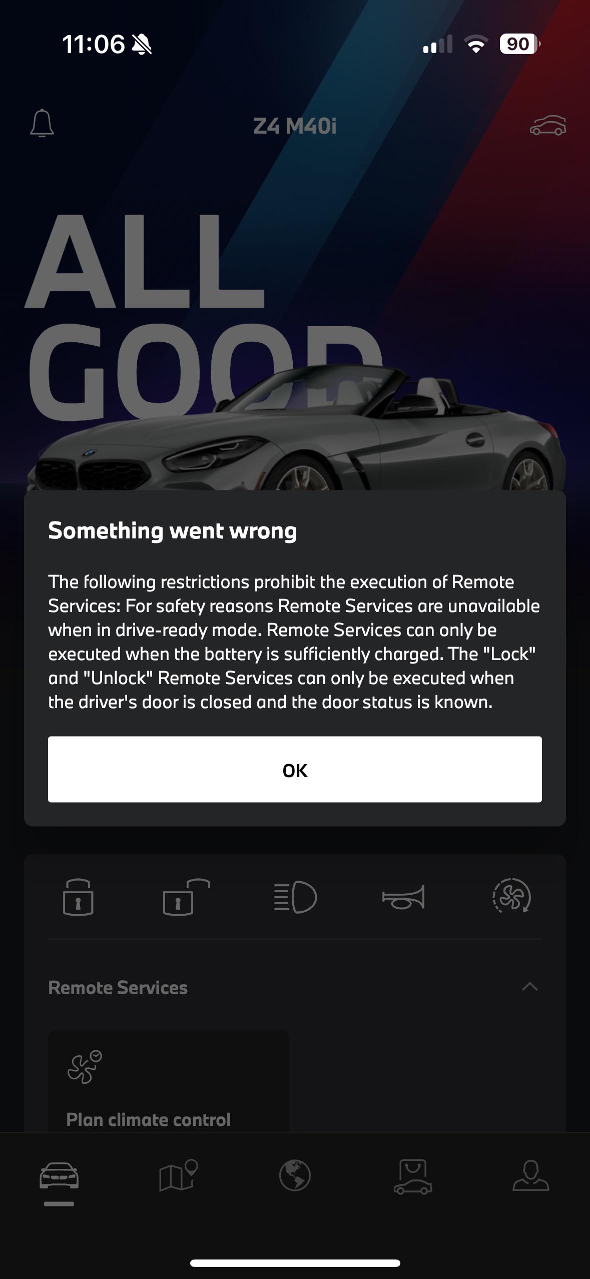 Remote start not working through key fob or My BMW app : r/BMW