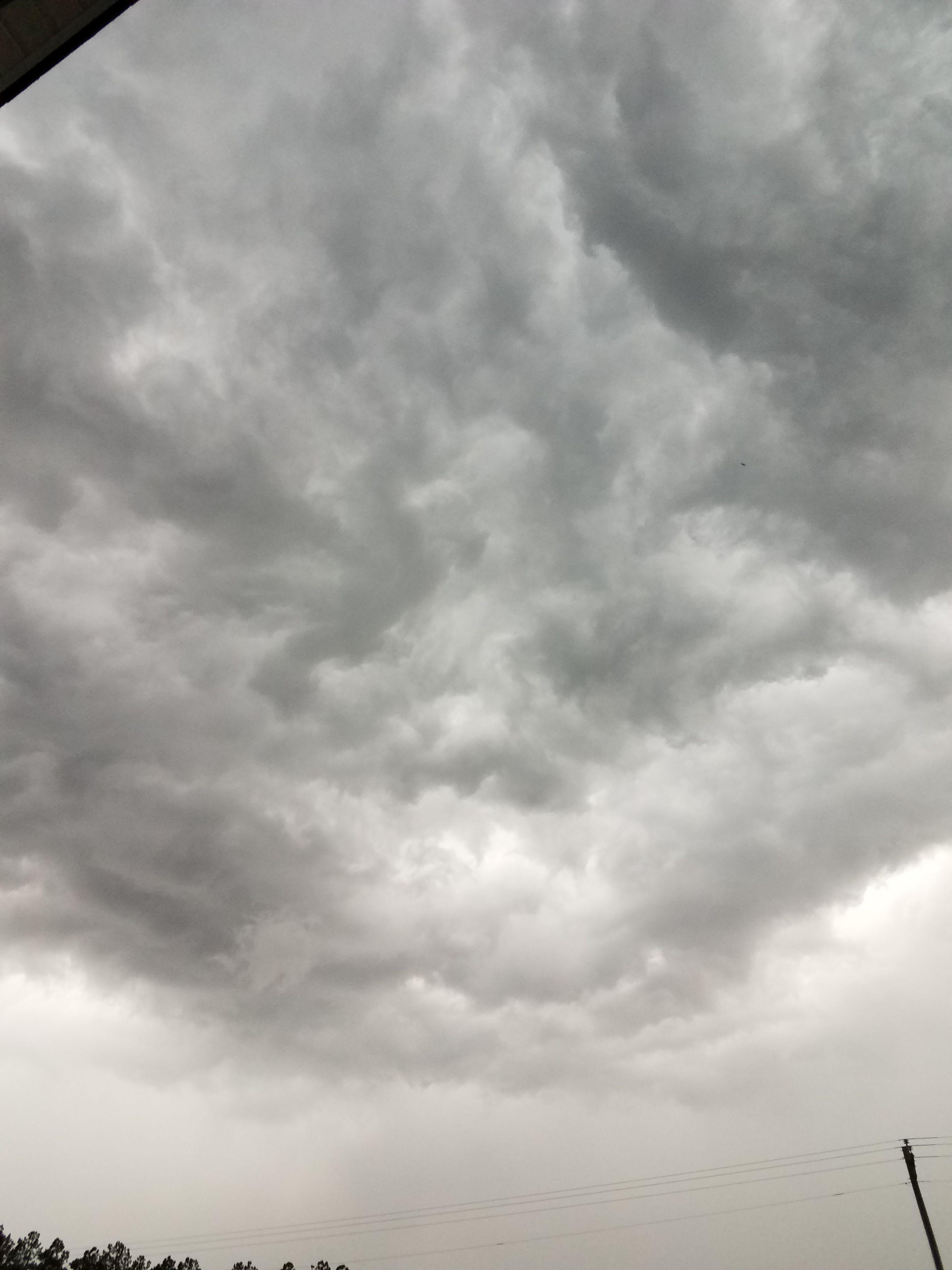 Gray storm clouds in northeast weather