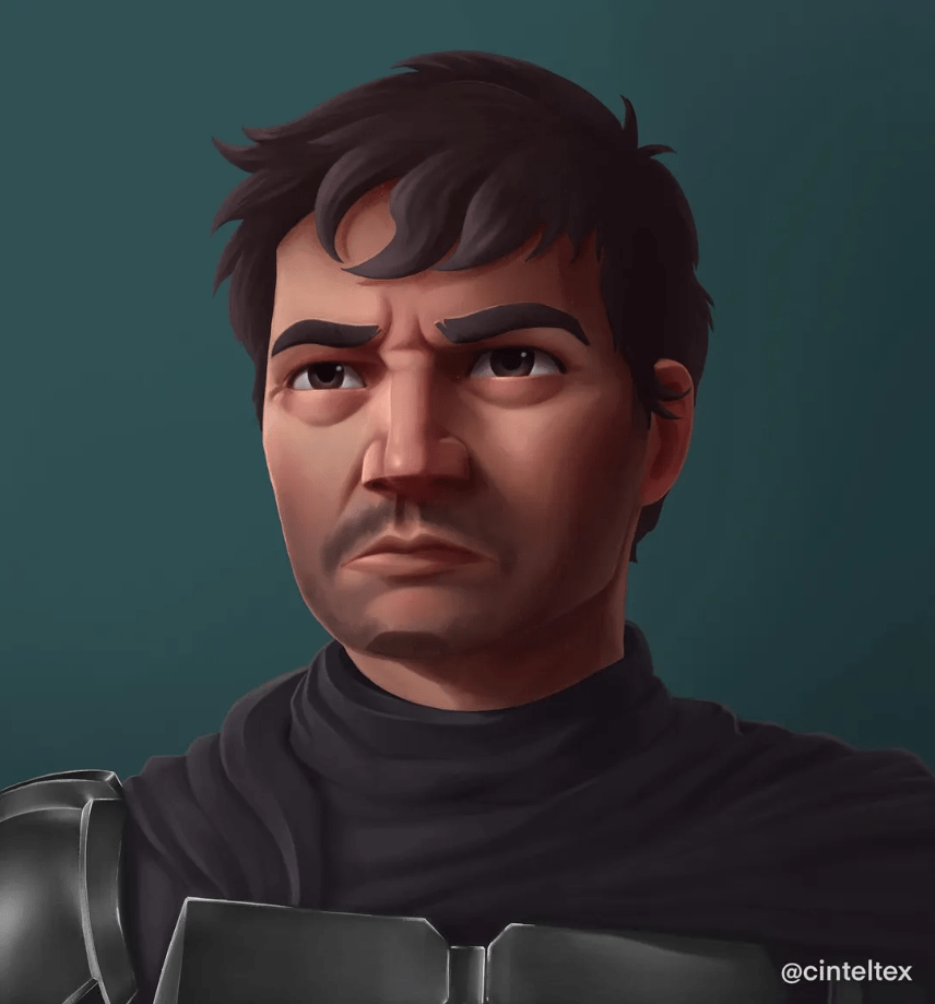 Din Djarin from The Mandalorian in The Clone Wars style by cinteltex