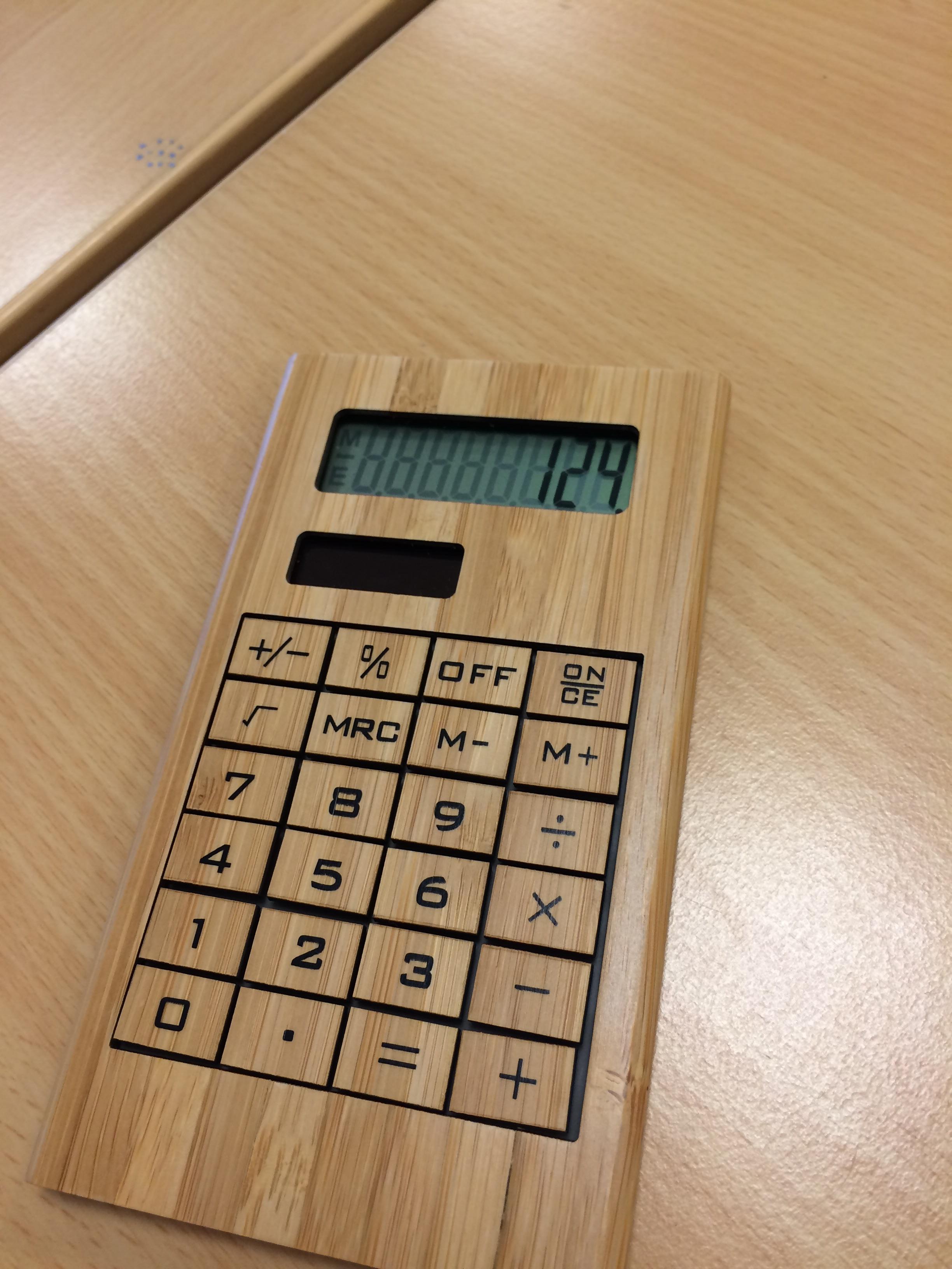 Wooden Calculator r/ProductPorn