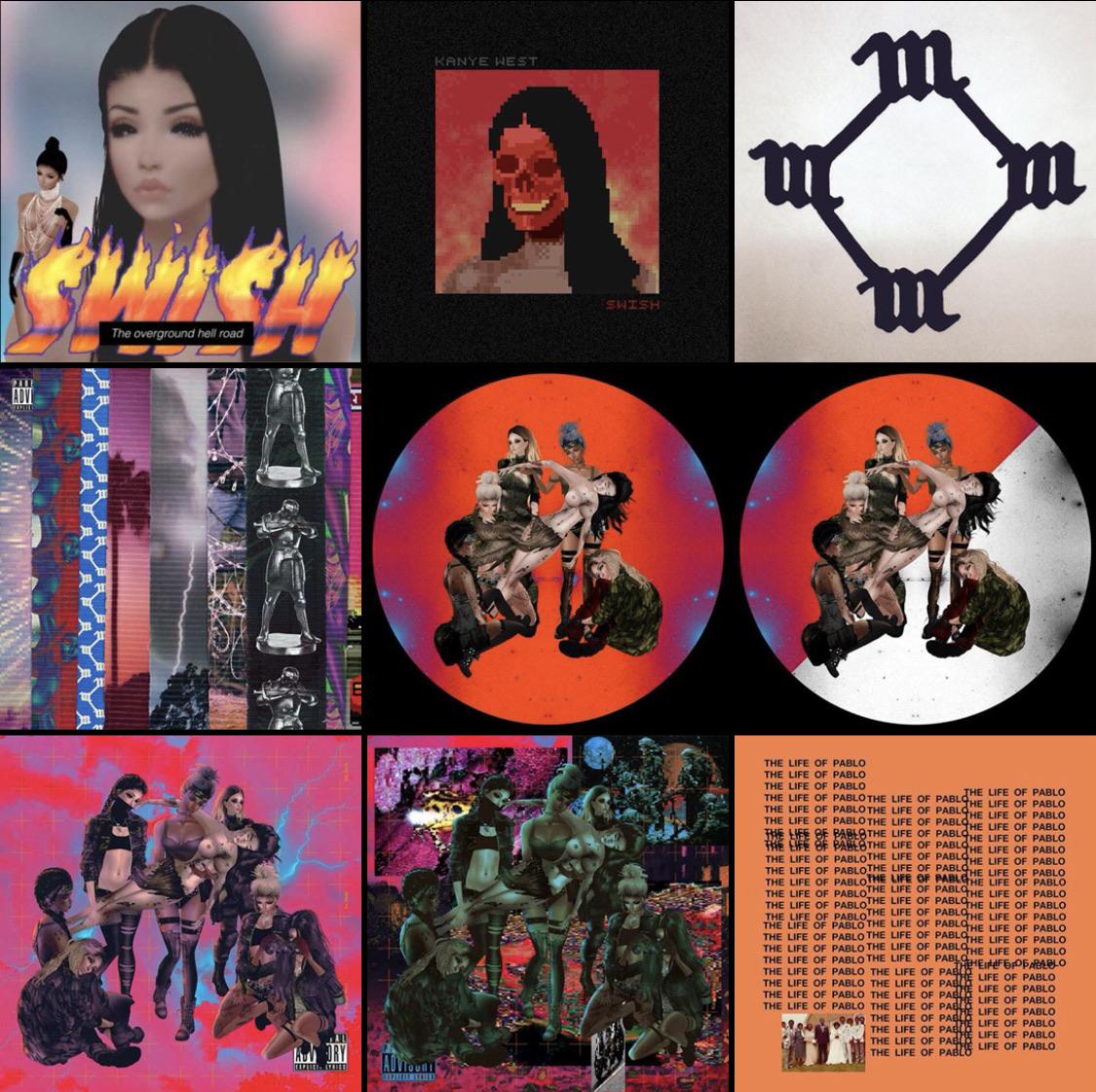 The process behind the Swish / SHMG / Waves / TLOP album art. Kanye