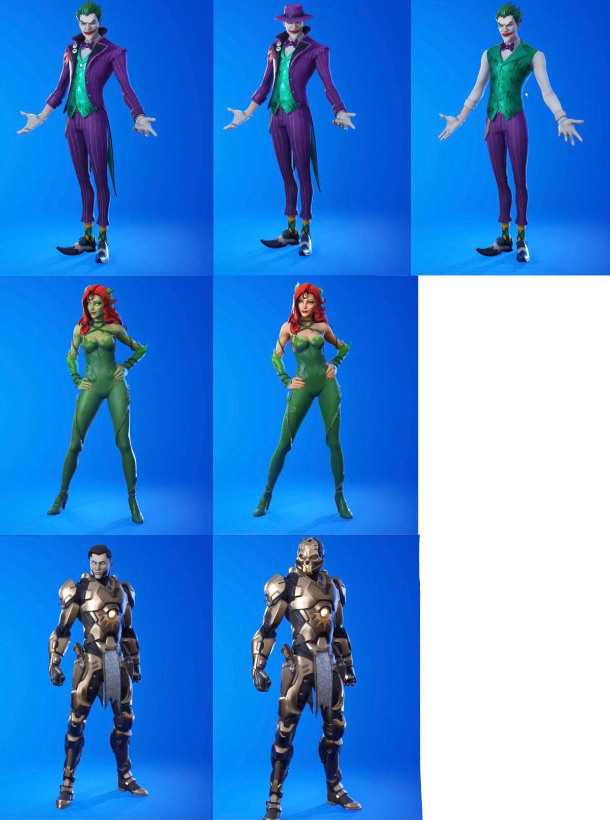 The Last Laugh Bundle comes with selectable styles! Here is a better