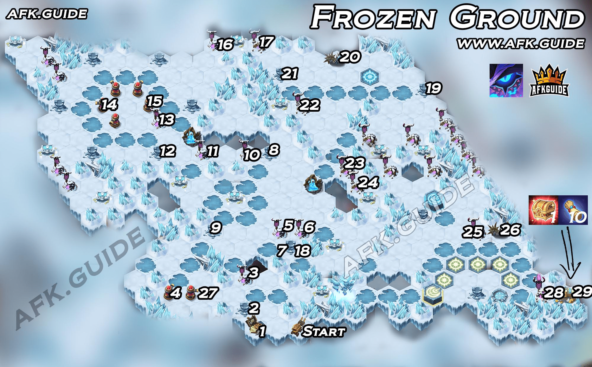 Frozen Ground Map (Voyage of Wonders) r/afkarena