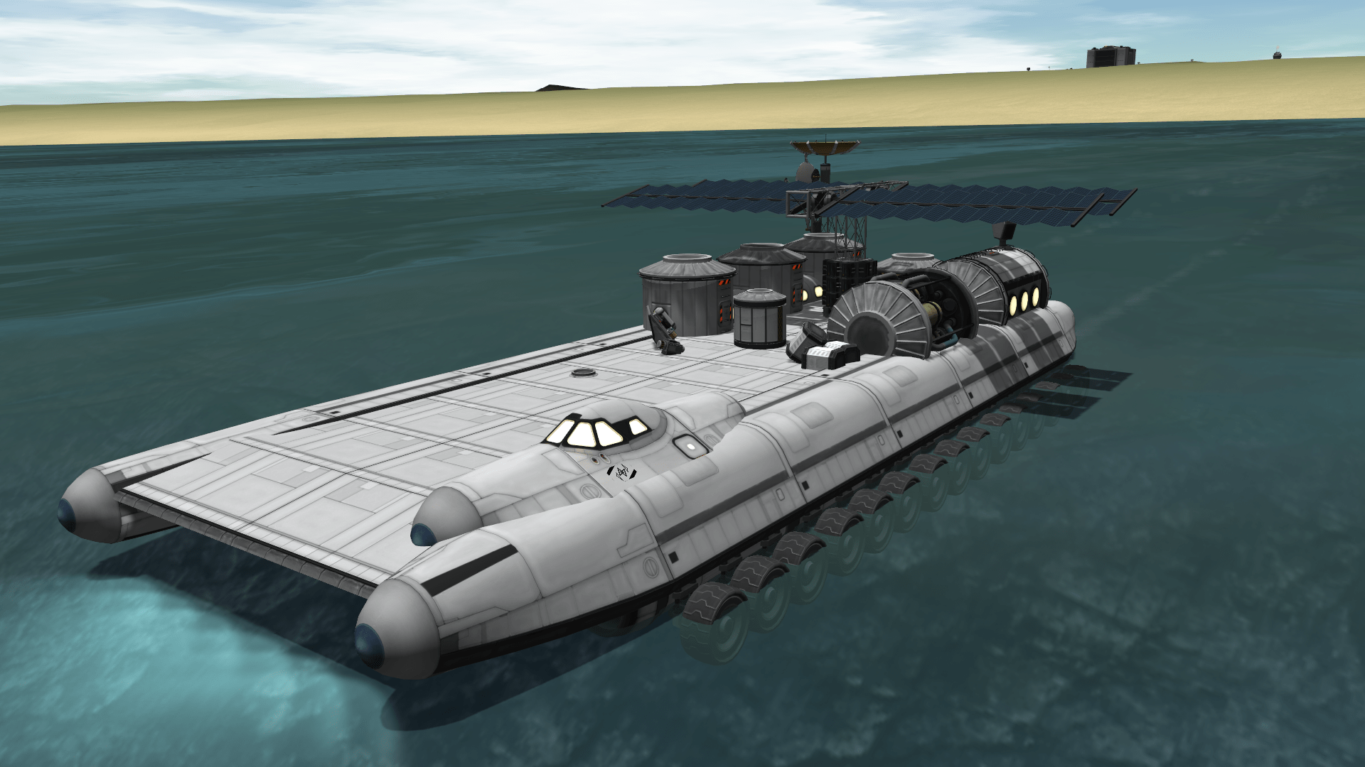 A Mobile Land/Sea Base KerbalSpaceProgram