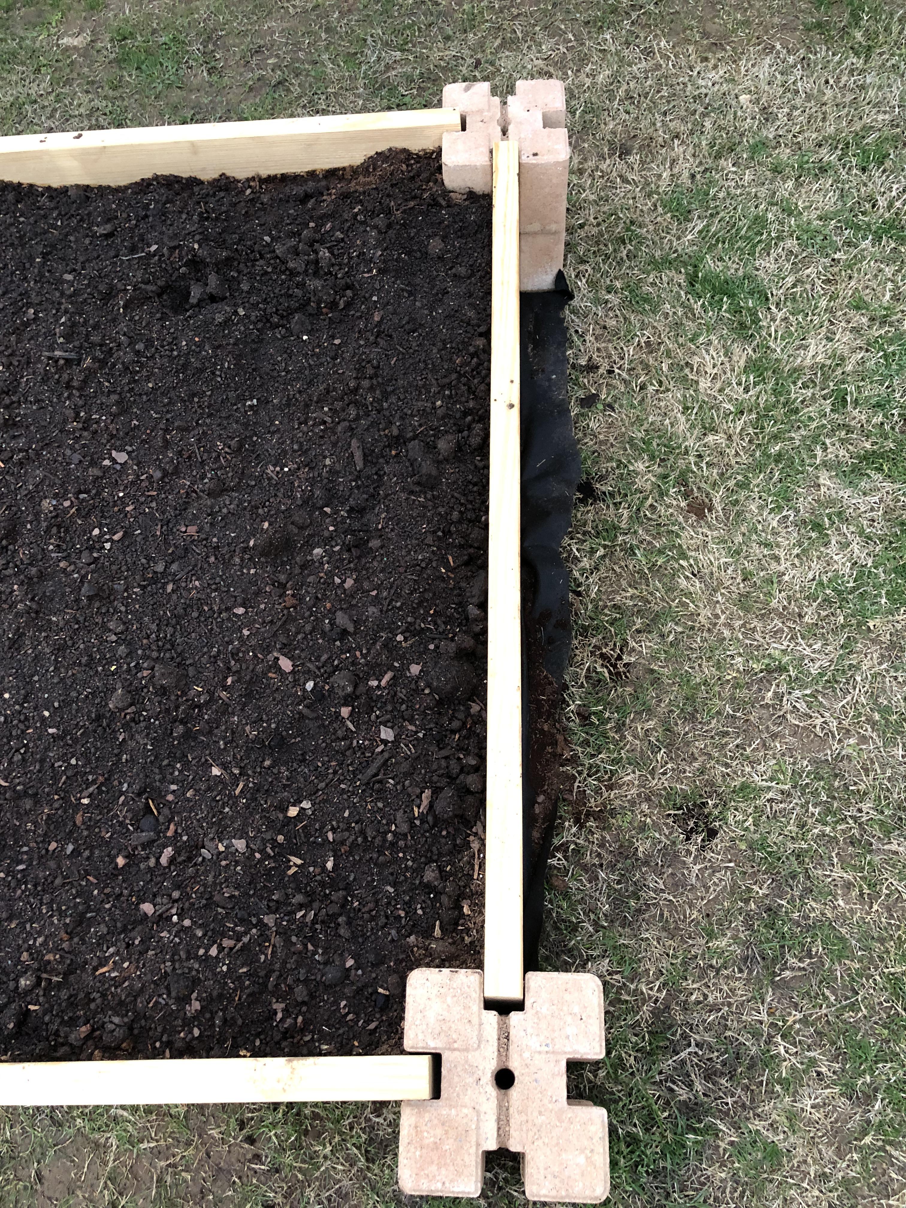 Building a raised bed garden and didn’t want to deal with nailing wood