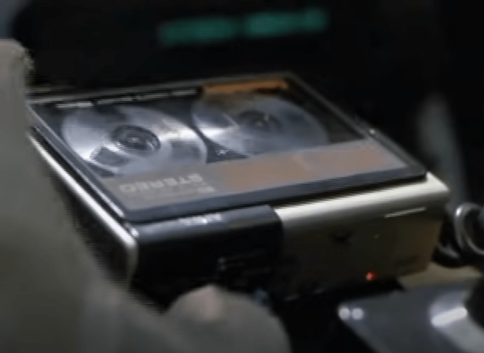 Thighmounted cassette Walkman from the movie Iron Eagle (1986). I