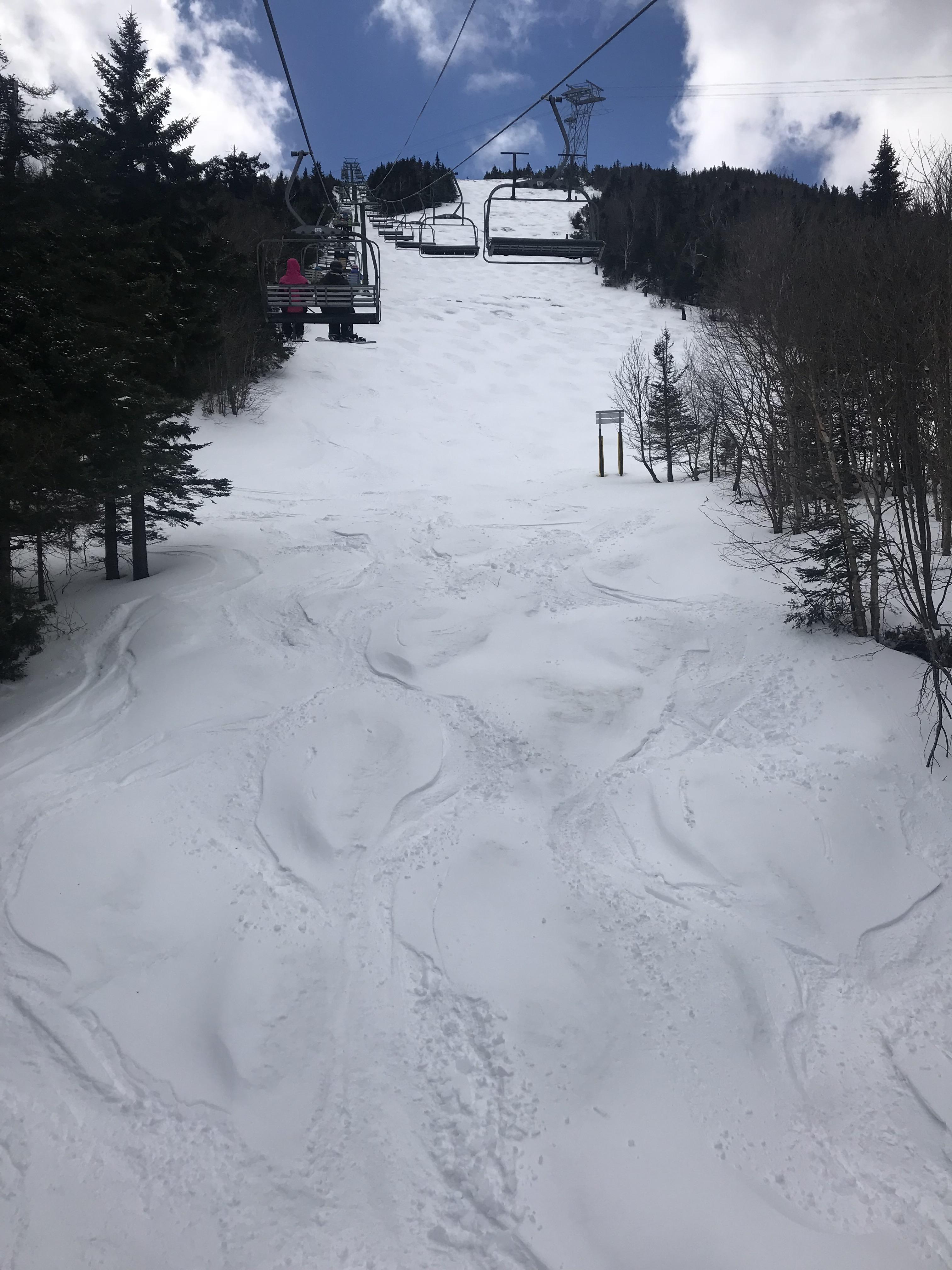 Jay Peak 4/7 cold and snowy turned to warm and sunny r/icecoast