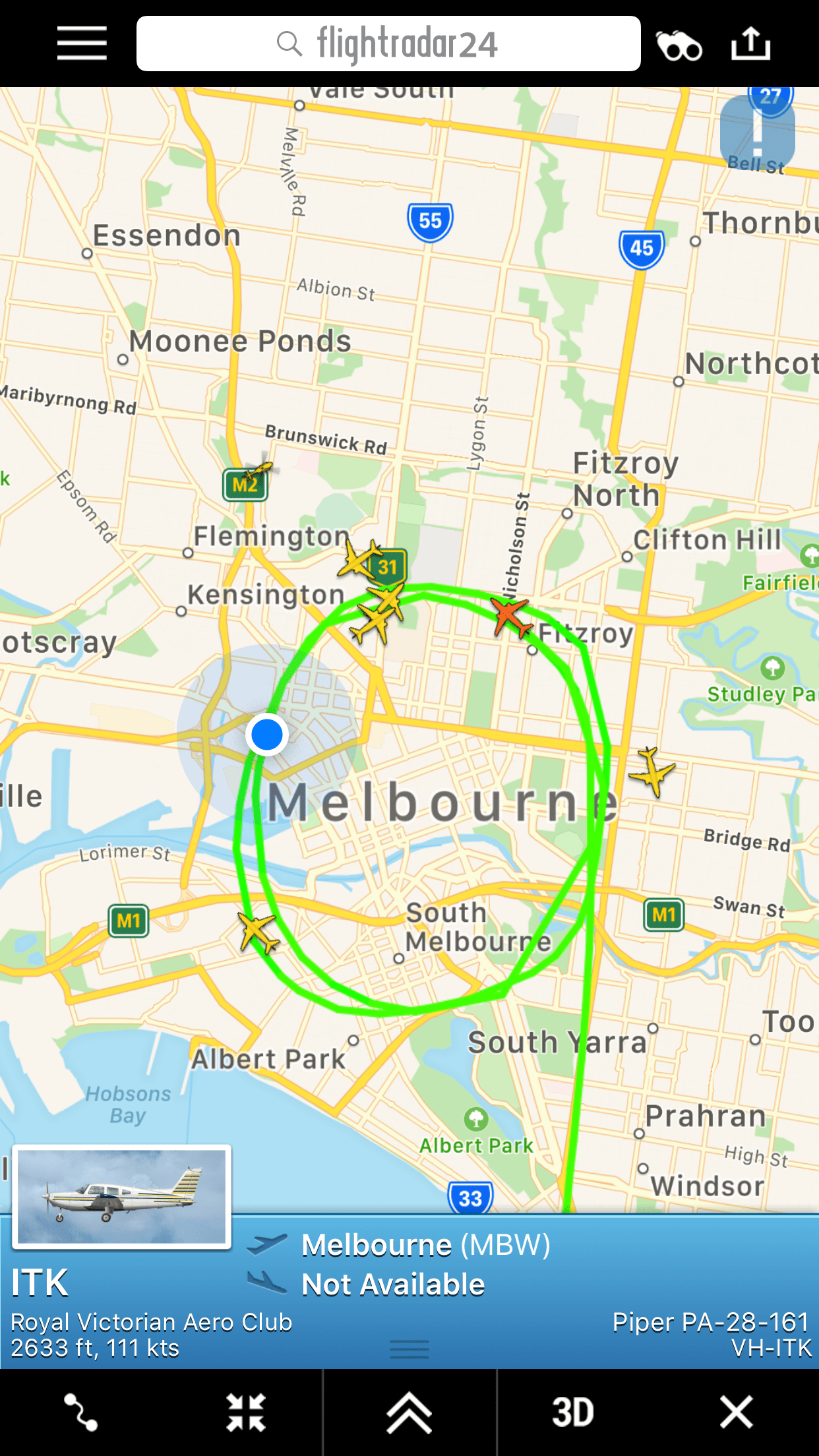 All the private jets flying around during the fireworks [Flight Radar