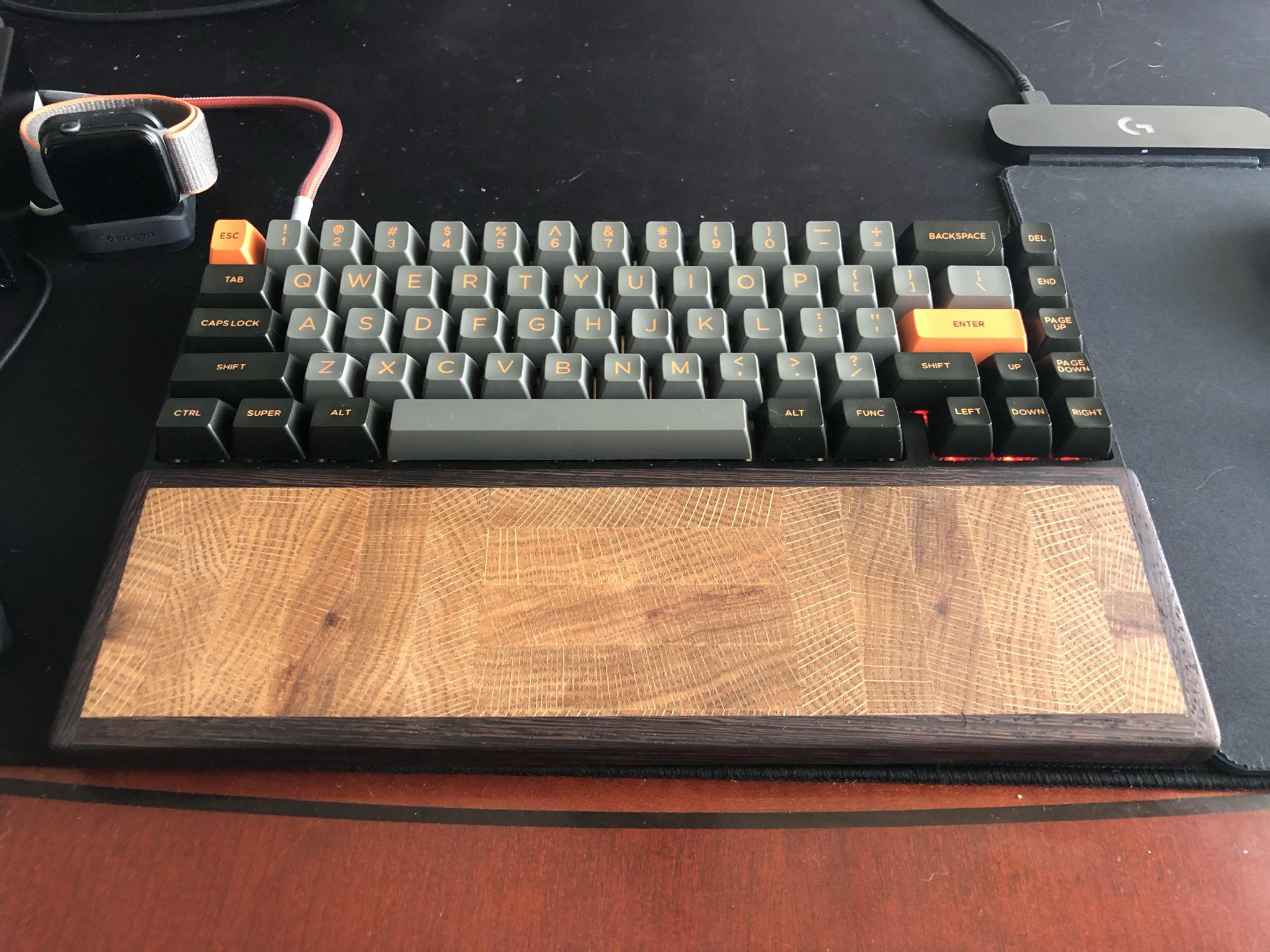 Homemade Wooden Wrist Rest. r/MechanicalKeyboards