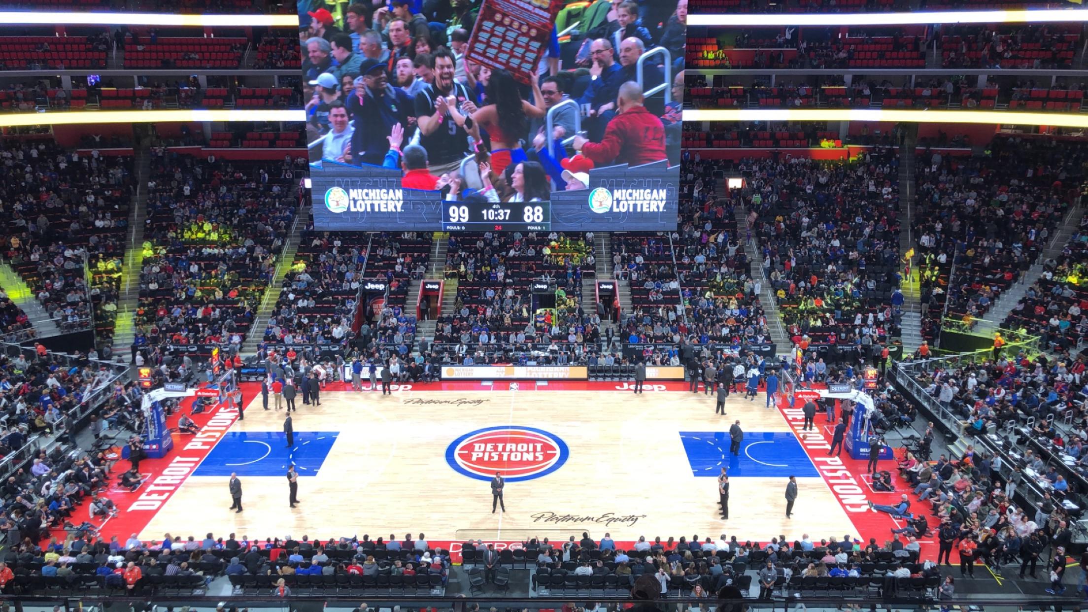 The most people I have seen at a LCA pistons game since the warriors