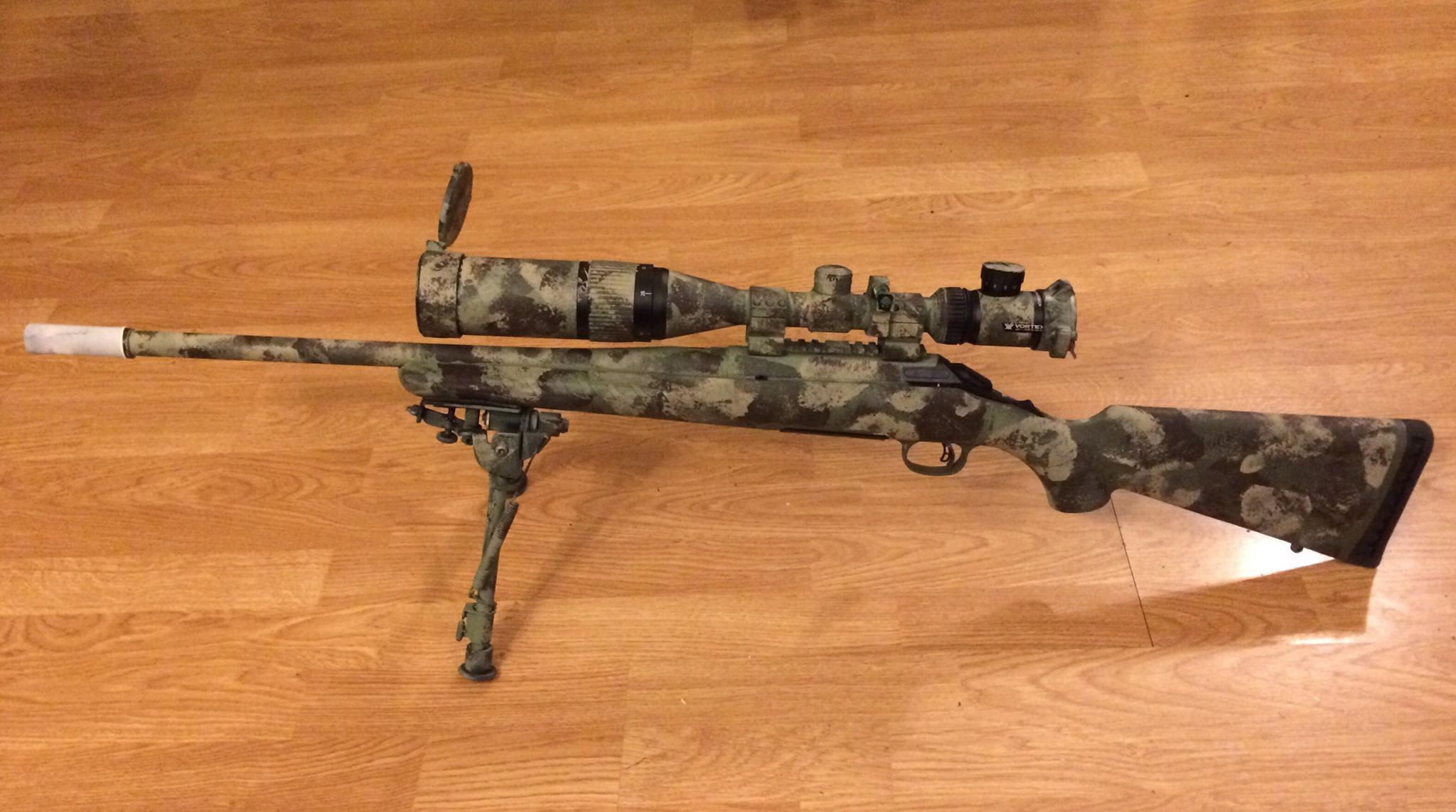 New paint job on the Ruger American Predator .308 r/Hunting