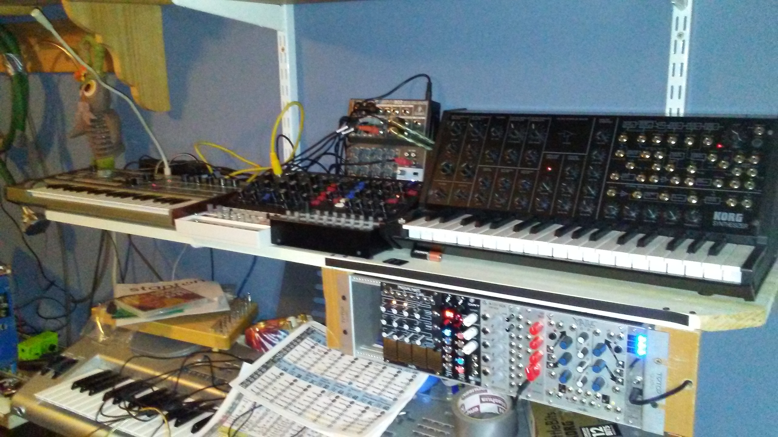 My synth setup is basically a meme. r/synthesizers