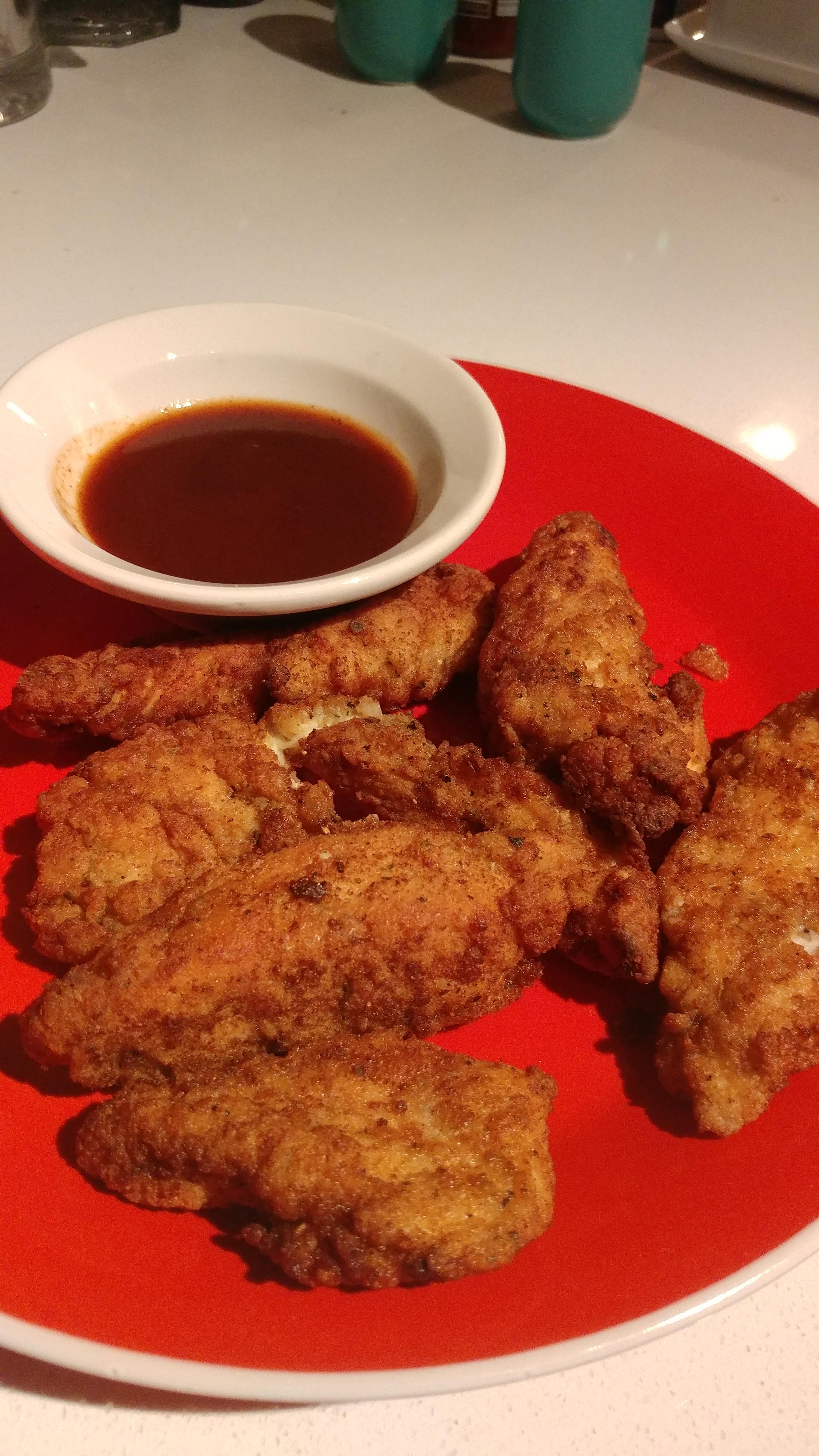 I just cooked homemade chicken tenders for the first time! Smells