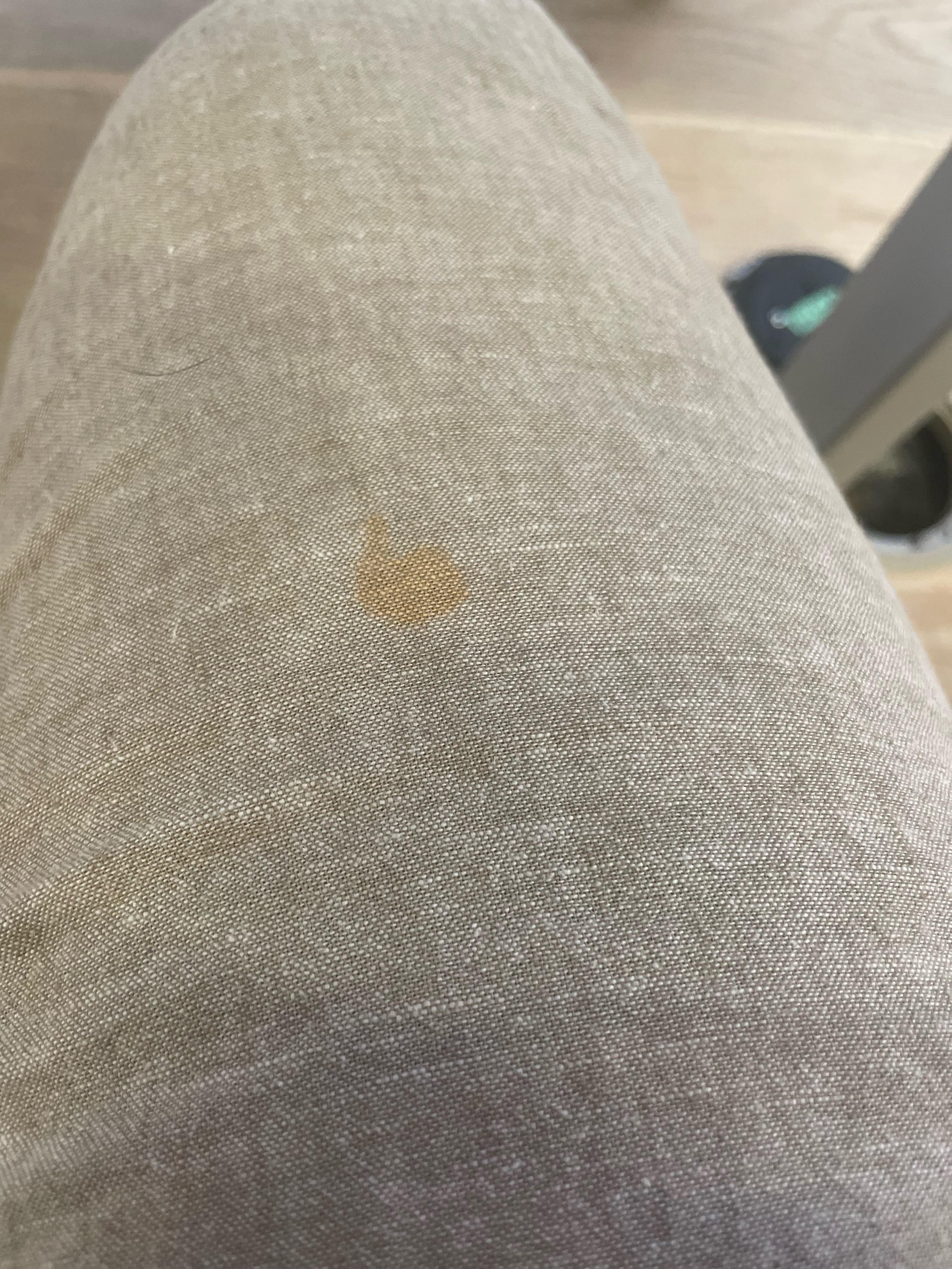 How to remove this orange stain from my linen pants r/howto