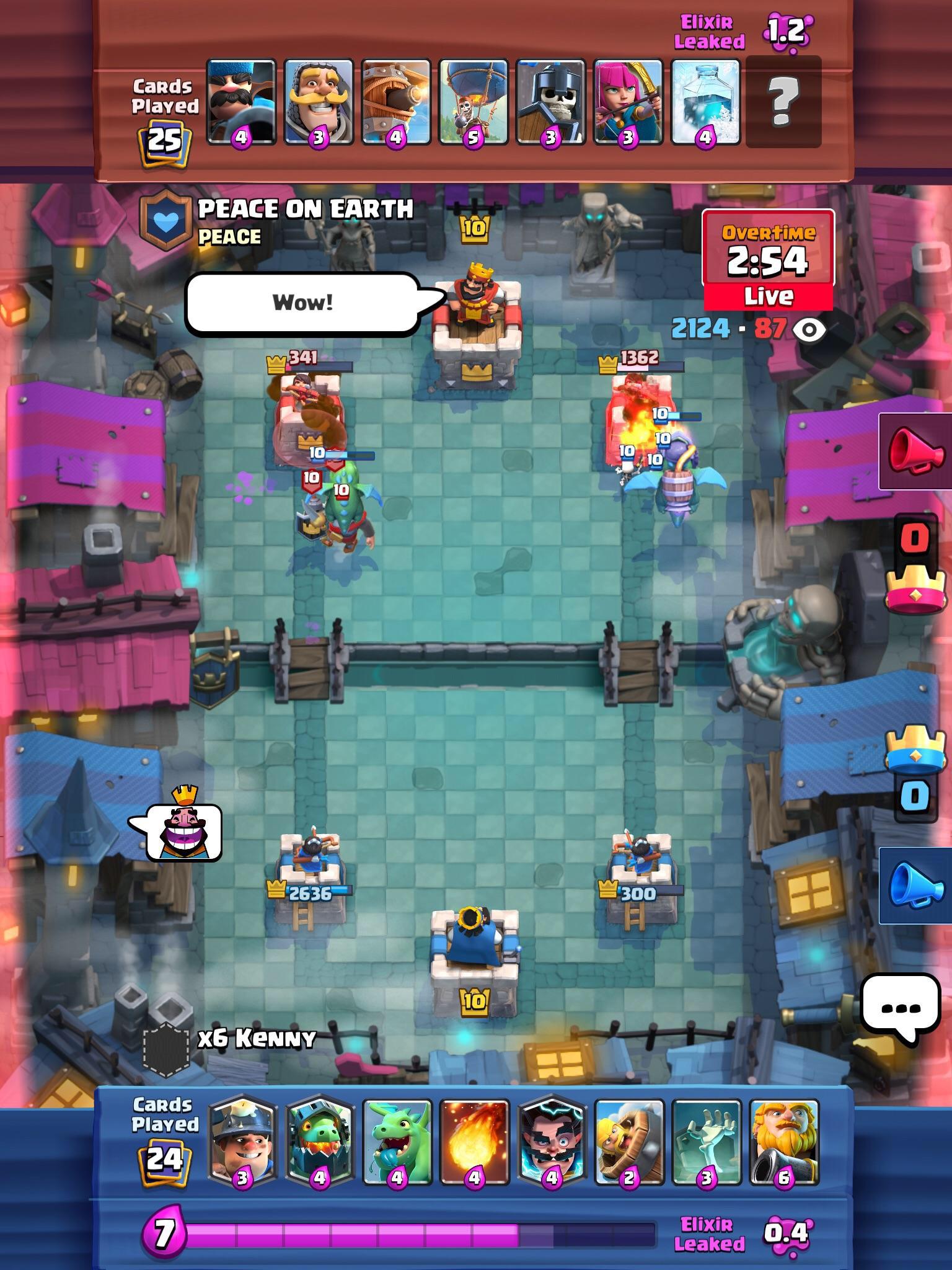 Elixir leak should be displayed in game : ClashRoyale