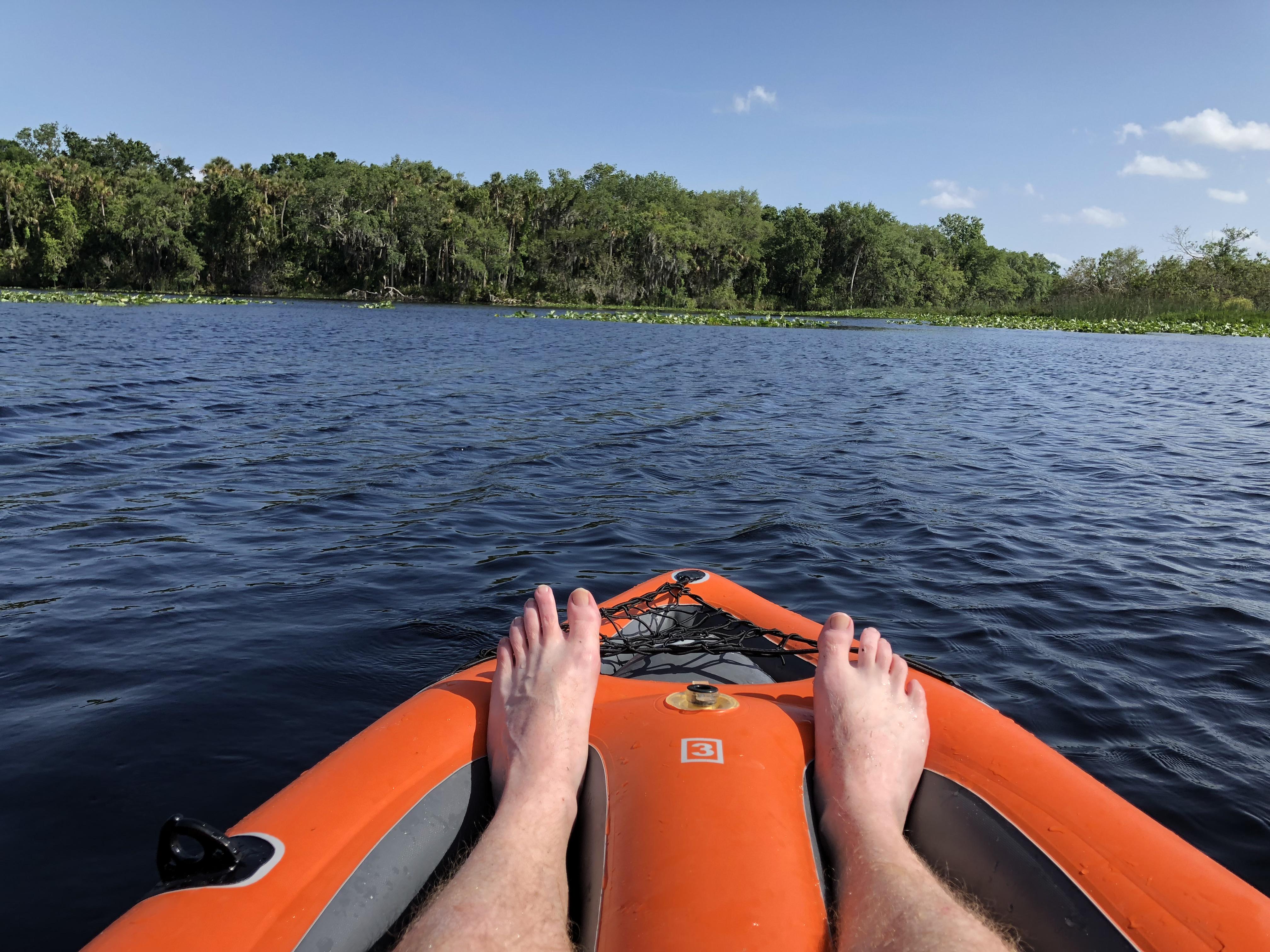 Inflatable Kayak in Fox Lake, Titusville FL r/canoewithaview