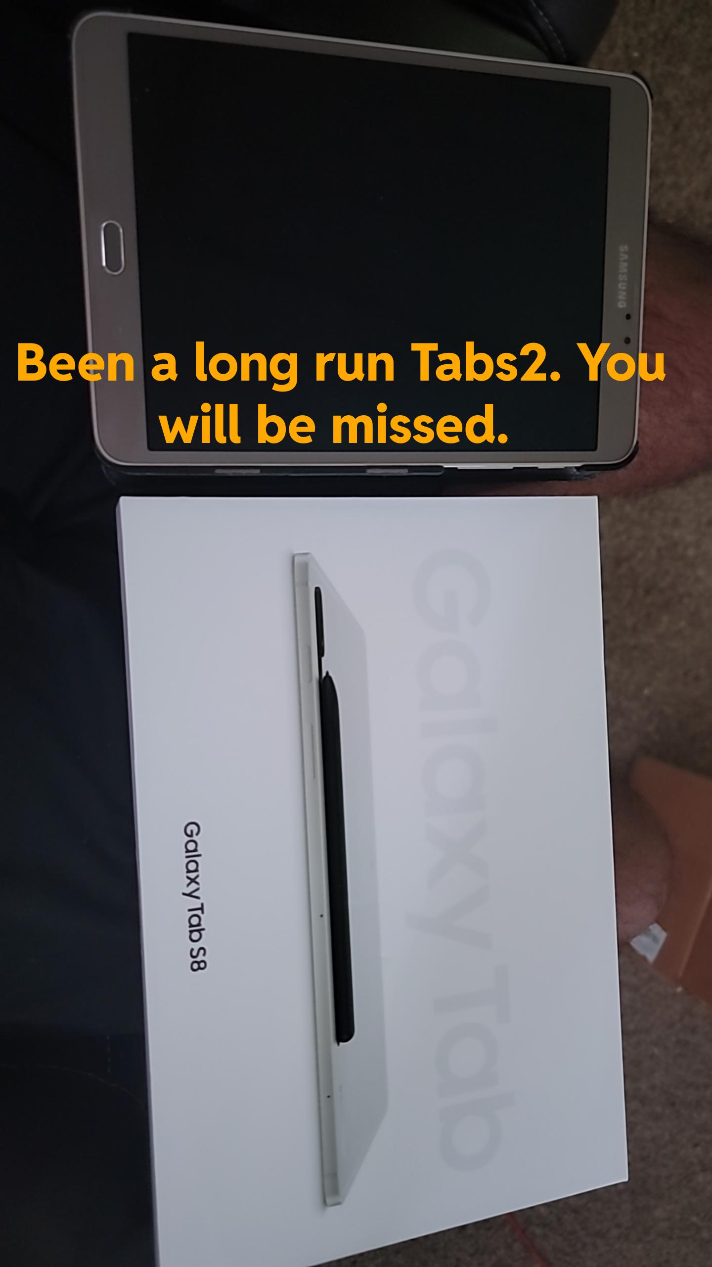Finally caved in and I'm trading in for the S8 r/GalaxyTab