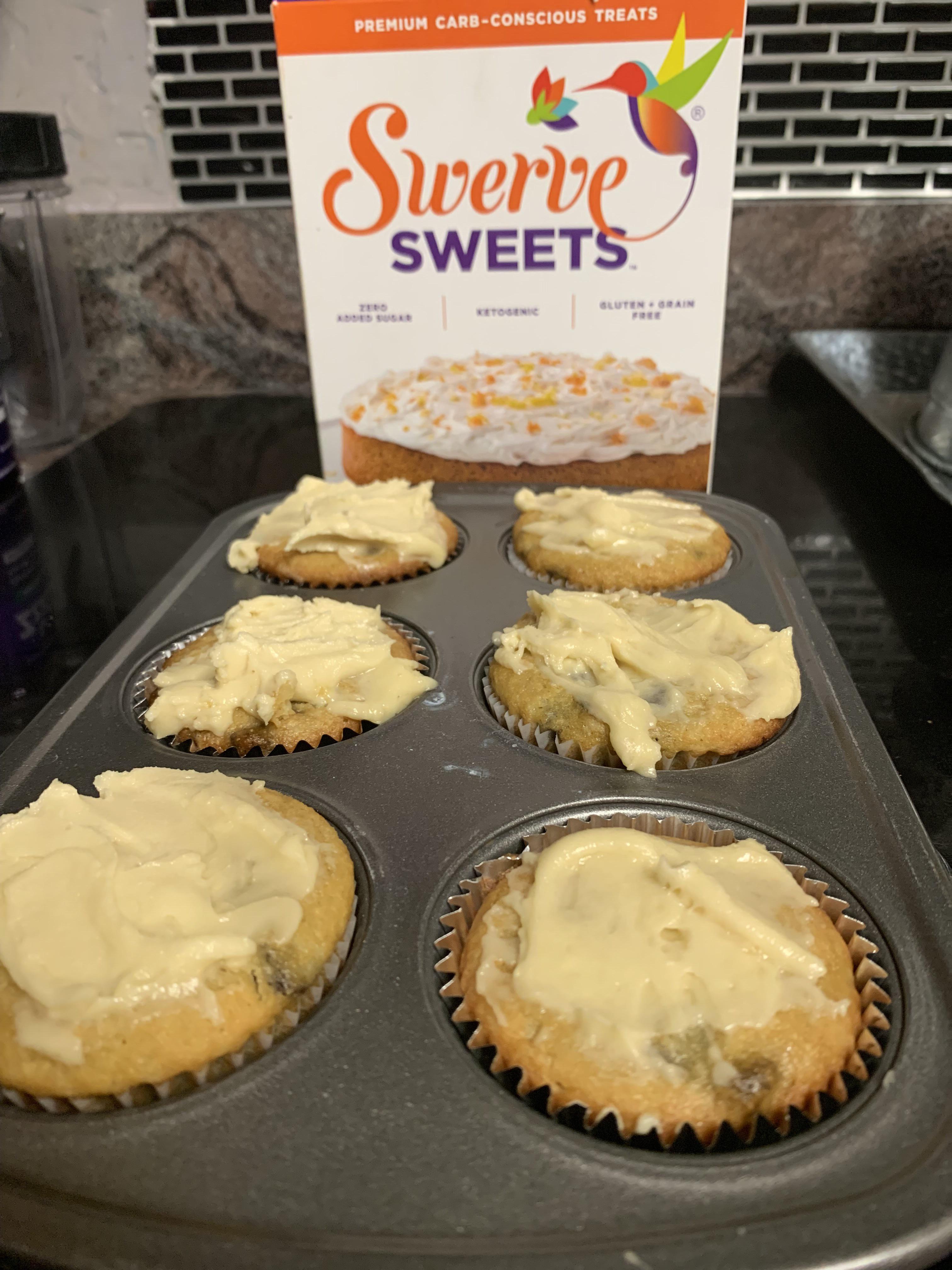 Added some Lily’s chocolate chips and a homemade keto icing (recipe in the comments) ketorecipes