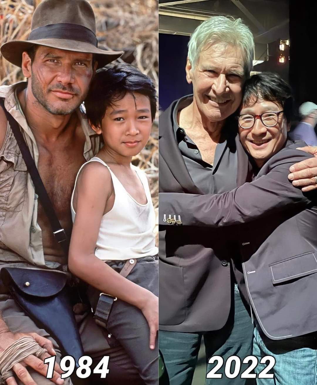 Indiana Jones & Short Round reunited after 38 years (Harrison Ford & Ke