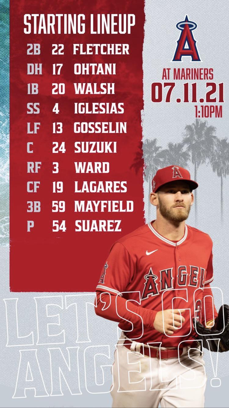 Angels Lineup 7/11 Fletch is alive angelsbaseball