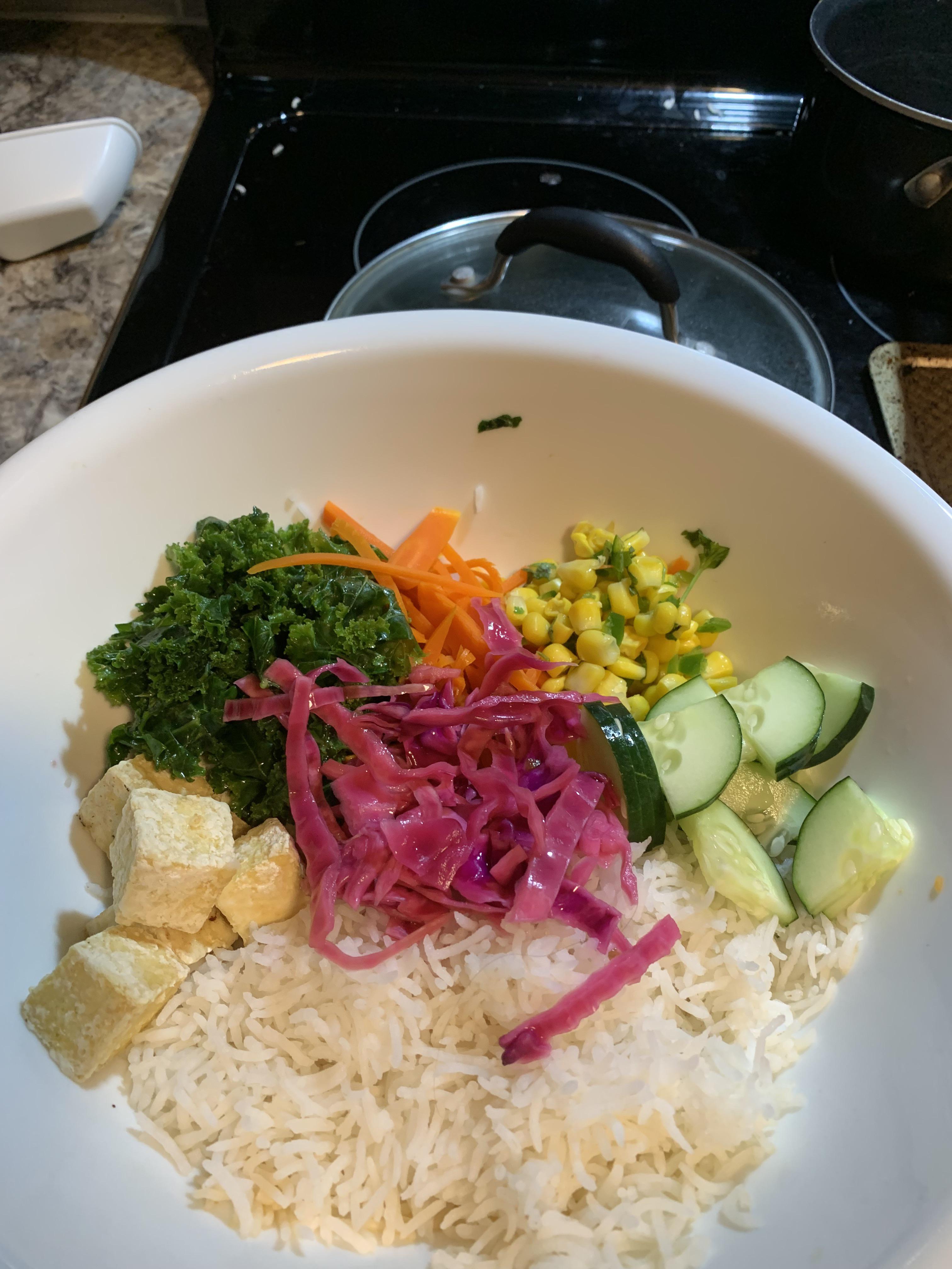 Copycat Bibibop bowl r/vegetarian