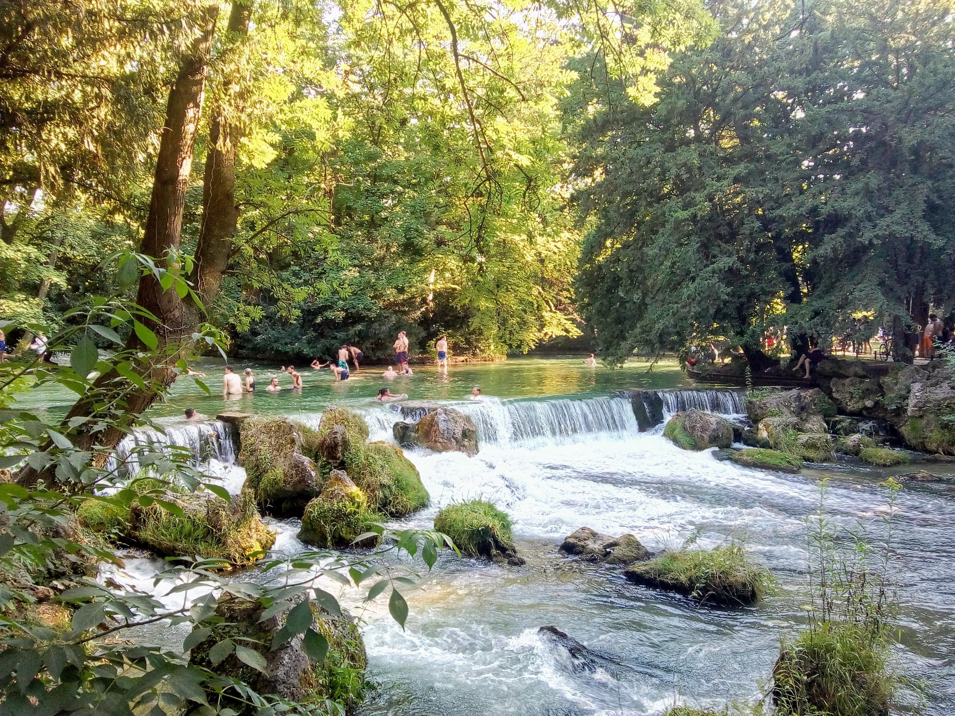 Englischer Garten in Munich at sunset travel