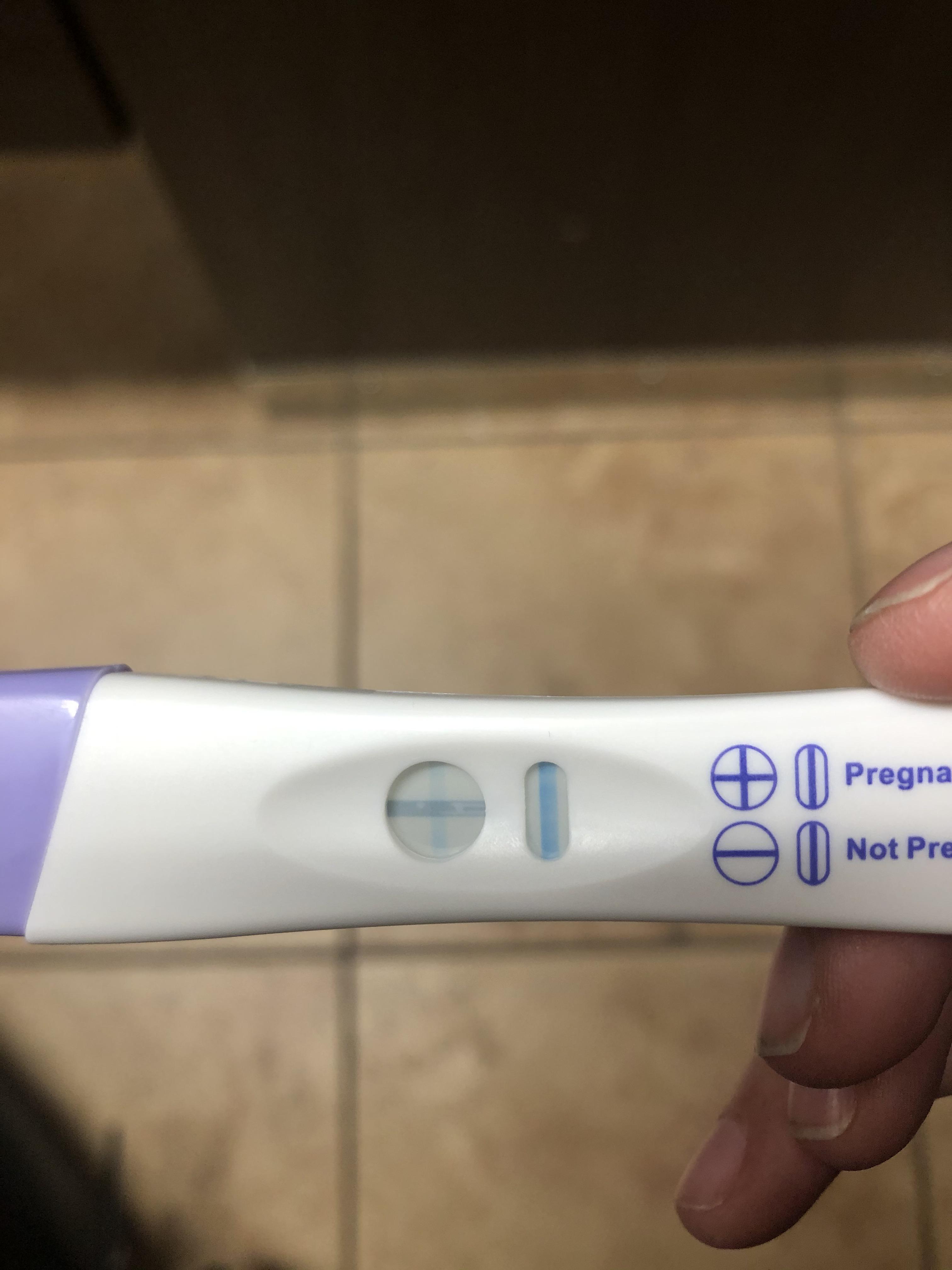 The line on my pregnancy test is faint but it counts as a positive; I