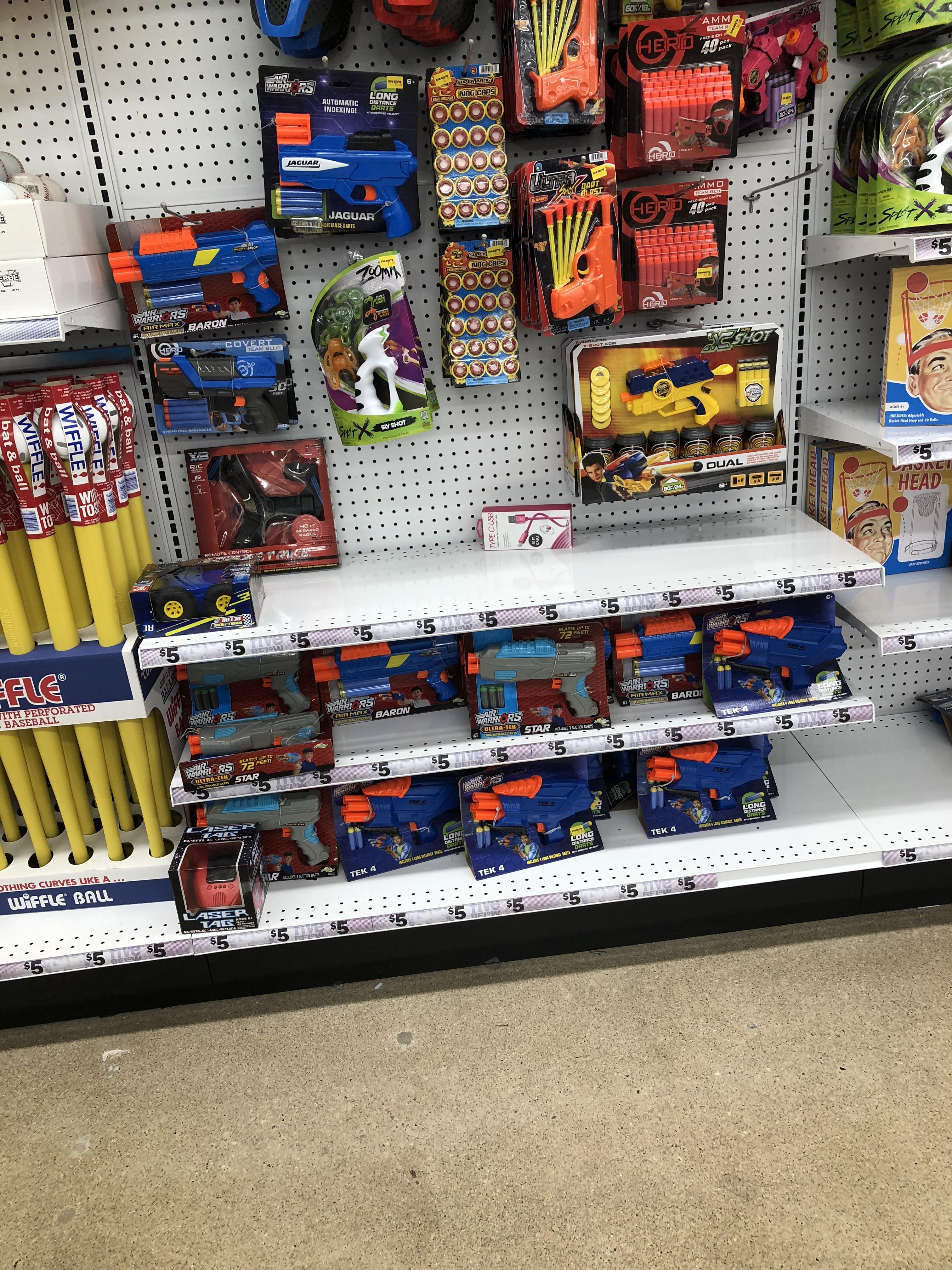 PSA! Five below has Barrons and other buzzbee guns! r/Nerf