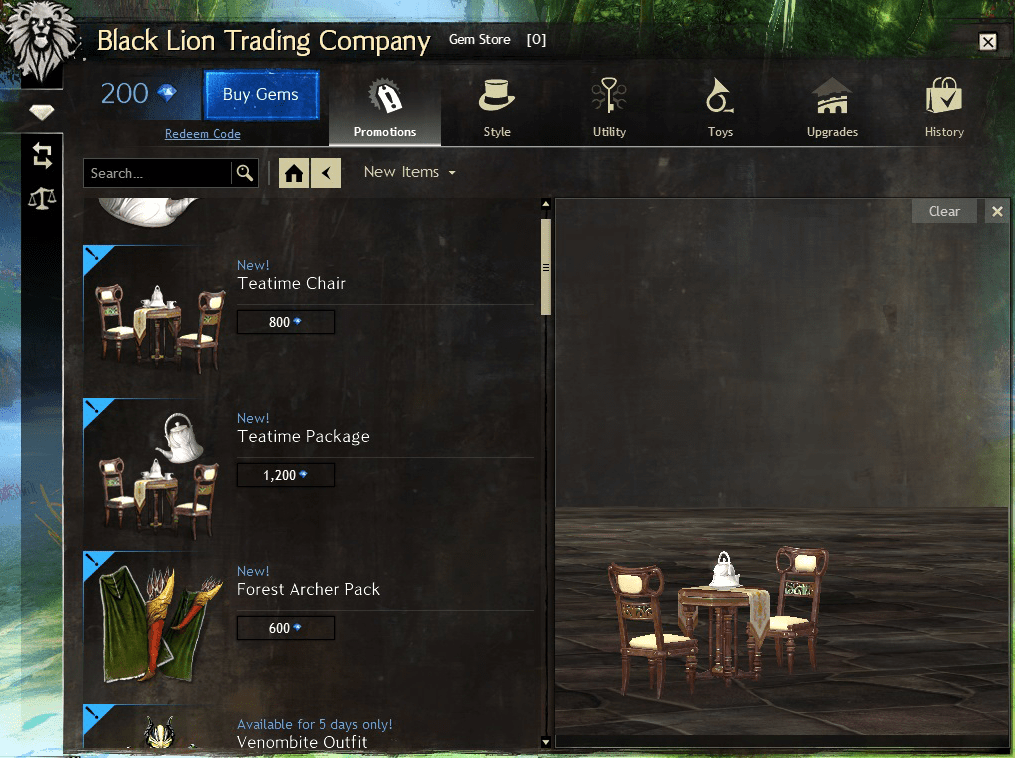 New Teatime Chairs make me really wonder as why is there no Player