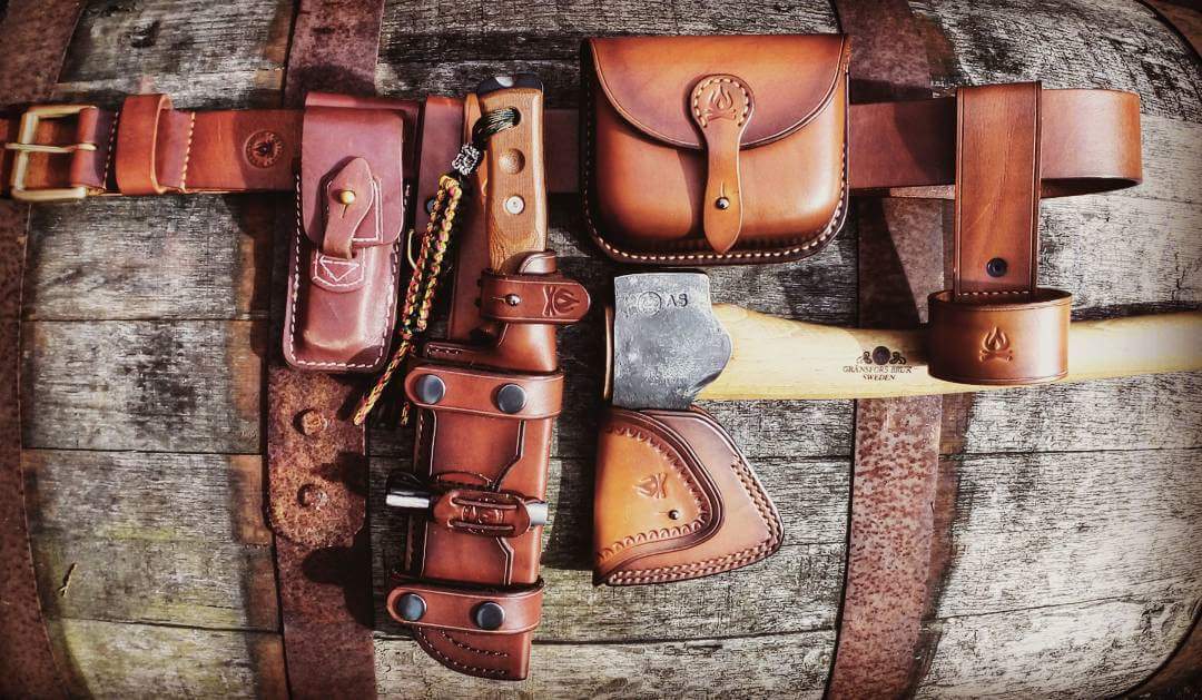 Woodlander leather belt kit/ Tops BOB/GB SFA r/BushcraftUK