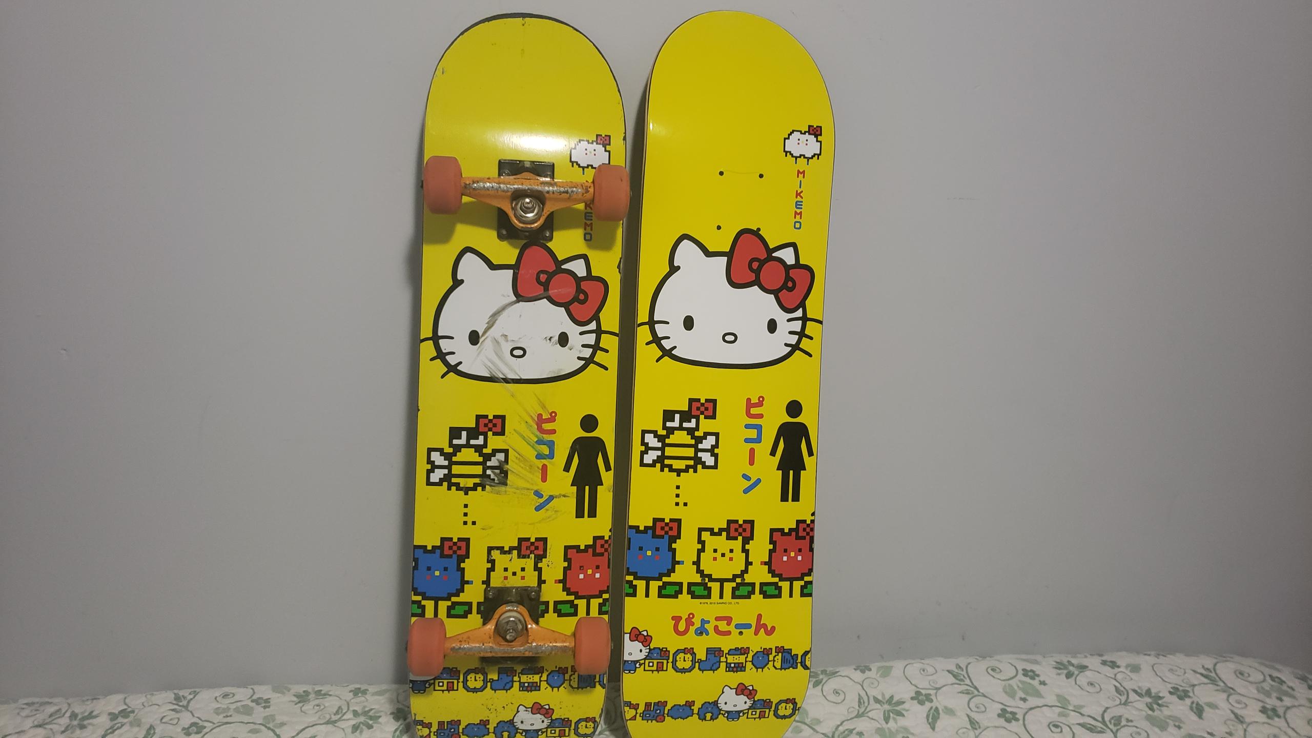 2 Hello Kitty×Girl skateboards i bought a couple months back, i really