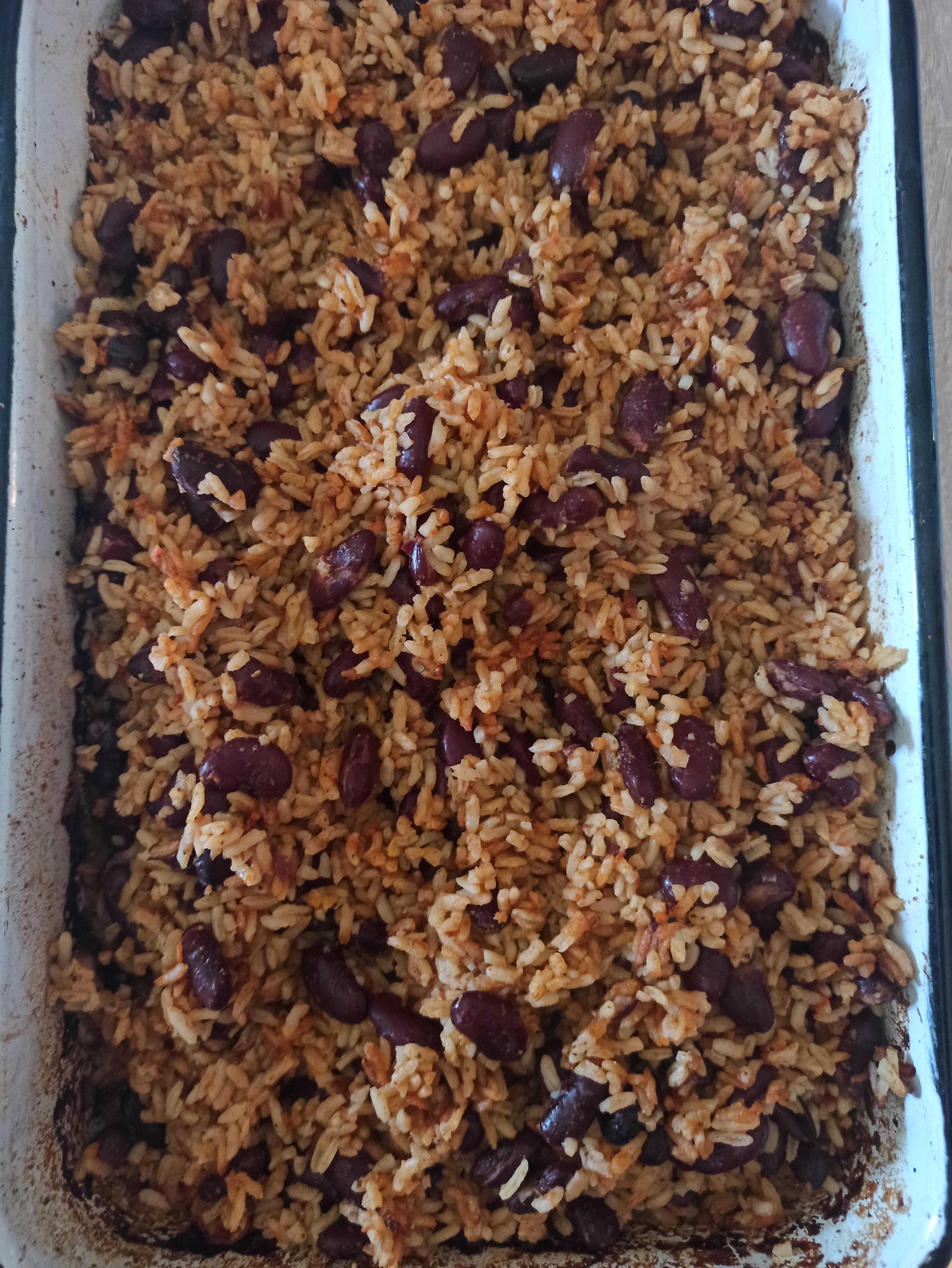 I've never eaten any form of rice and beans together so I tried to make