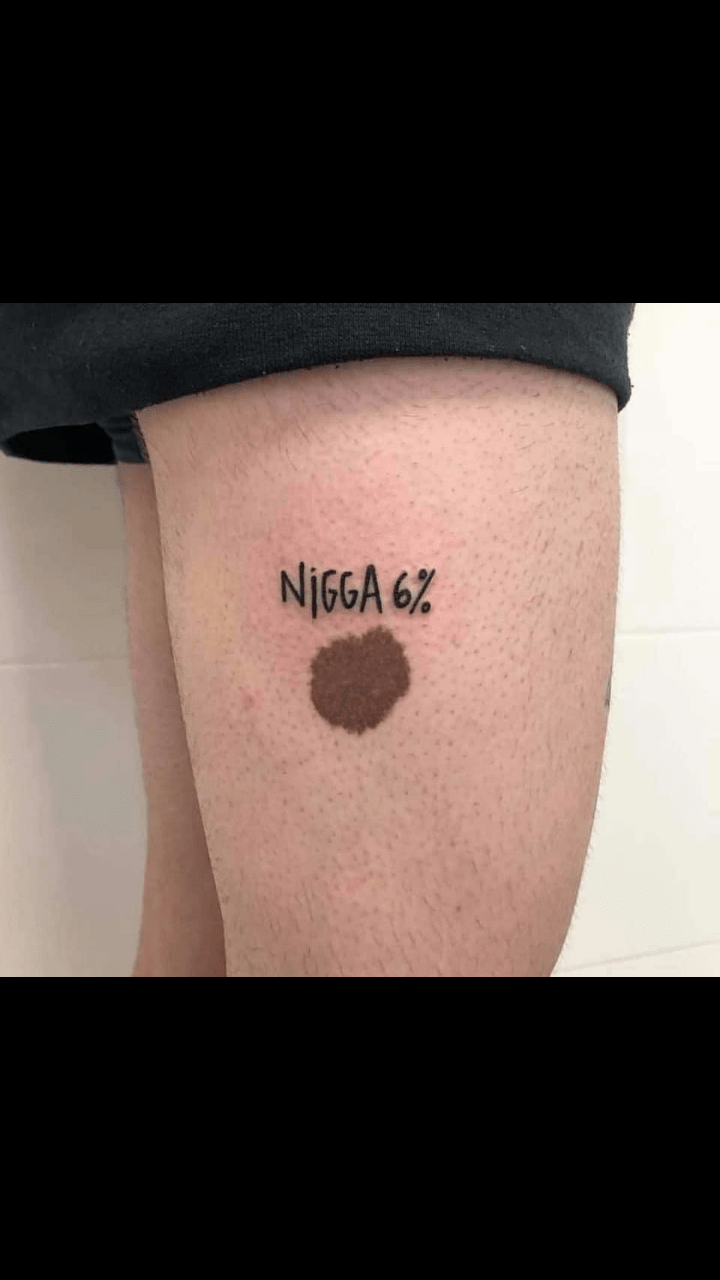 This tattoo is trashy (sorry for bad cropping) trashy