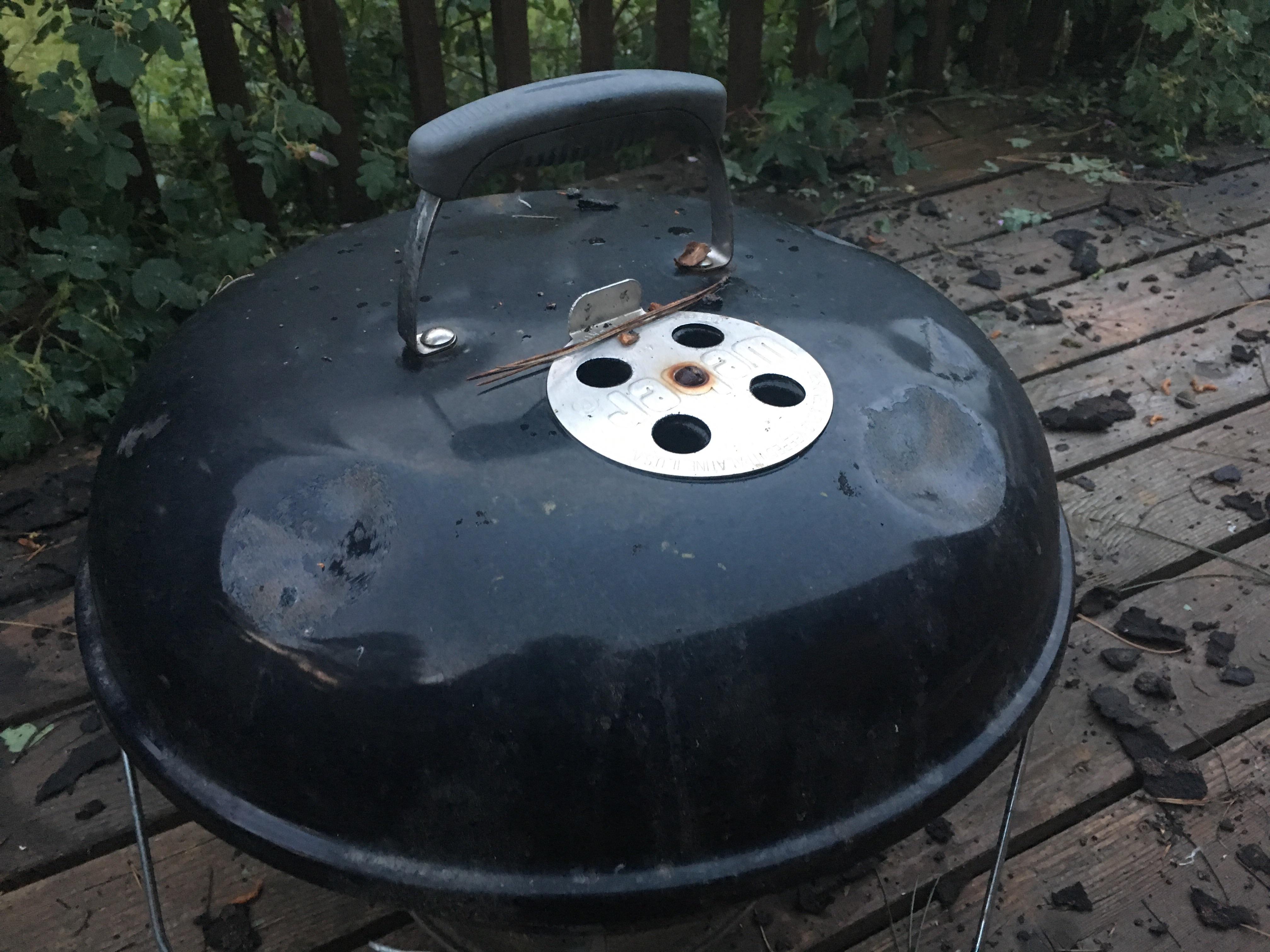 Hail damage from Lead, SD. My poor grill... r/RapidCity