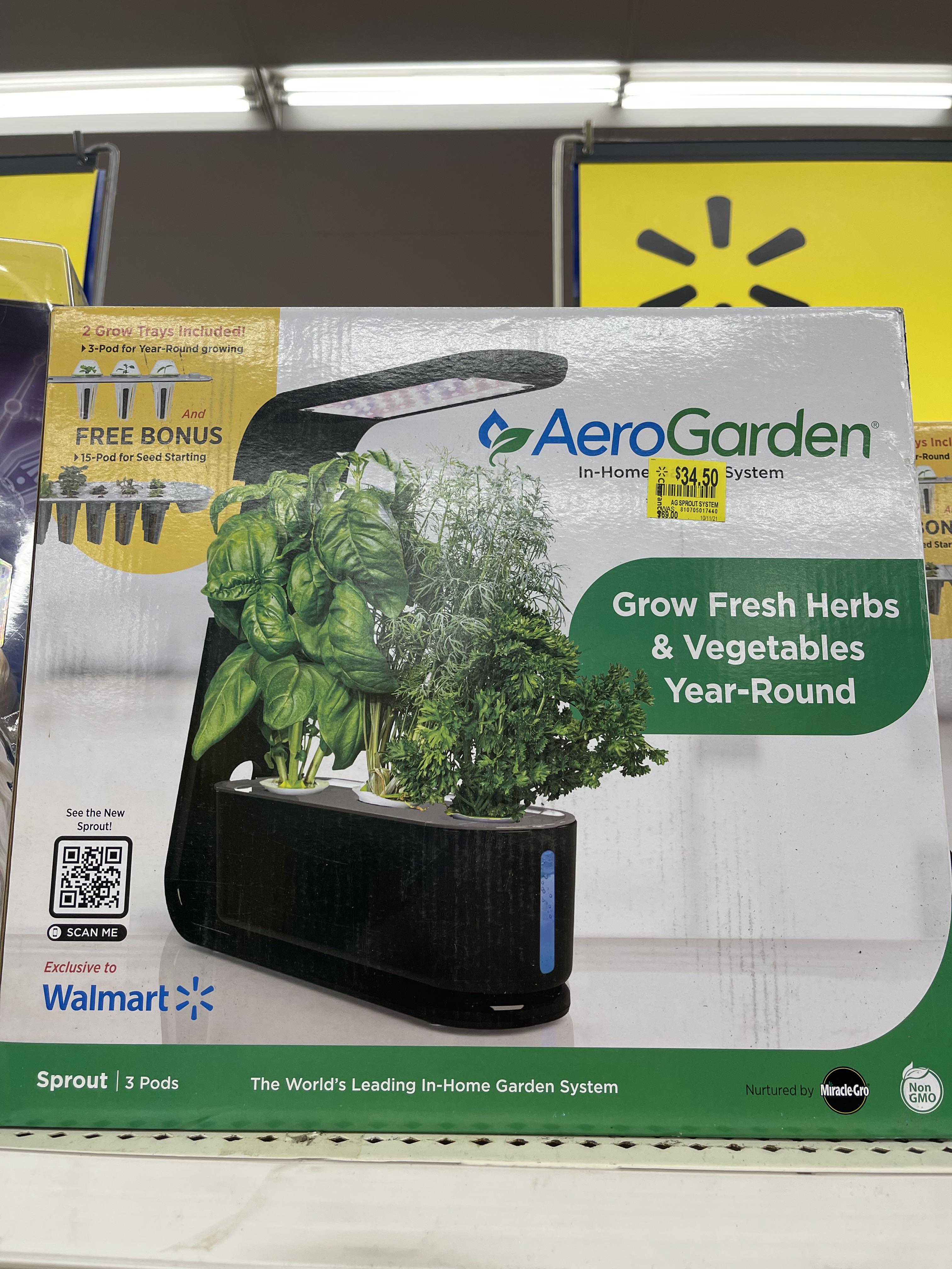 Clearance gardens at Walmart r/aerogarden