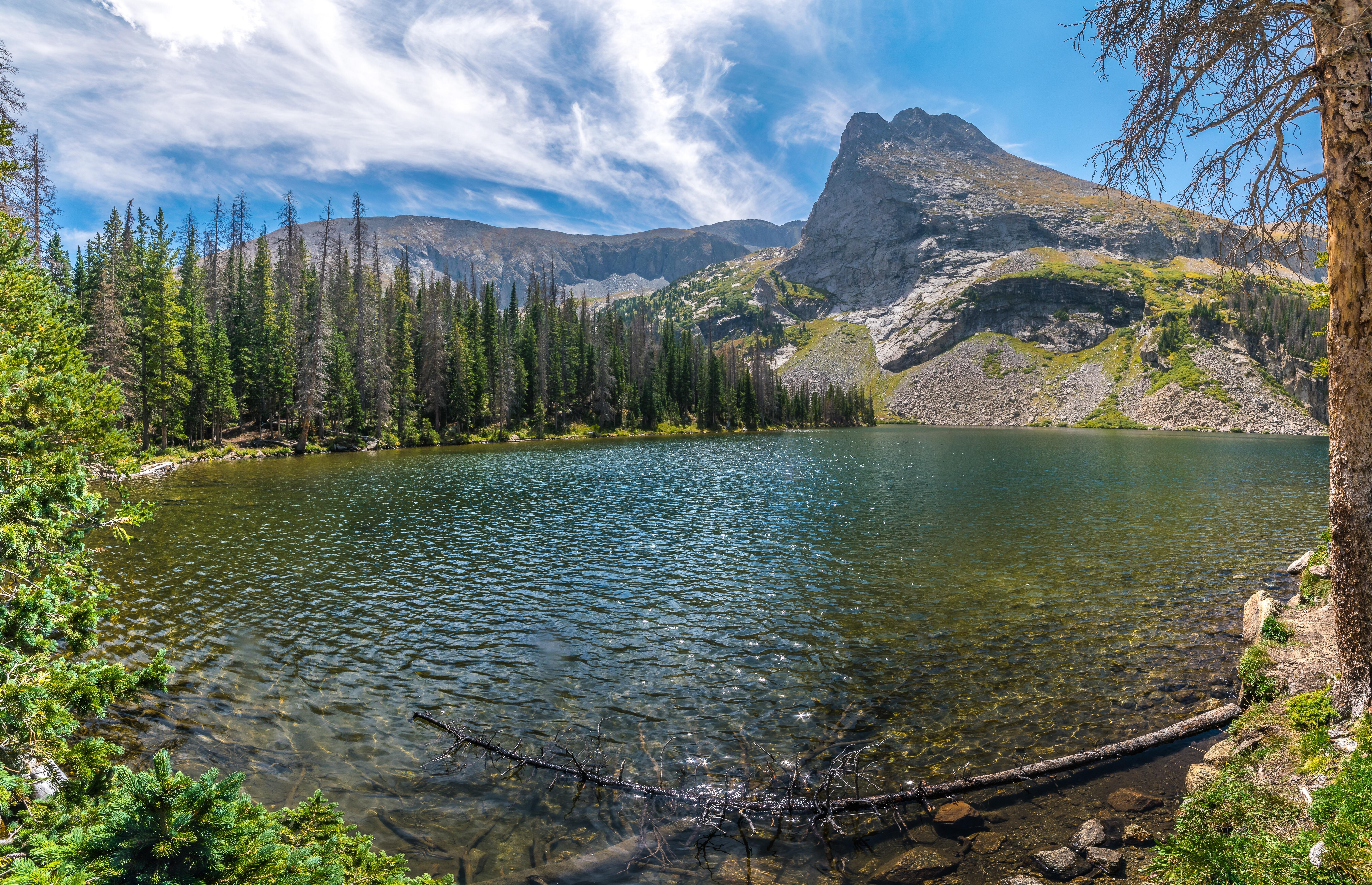 Shimmering Lower Sand Creek Lake [OC] [6948x4481] r/EarthPorn