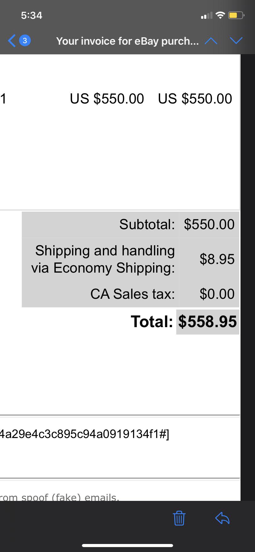 Why wasn’t sales tax charged on this purchase? Will eBay Bill me