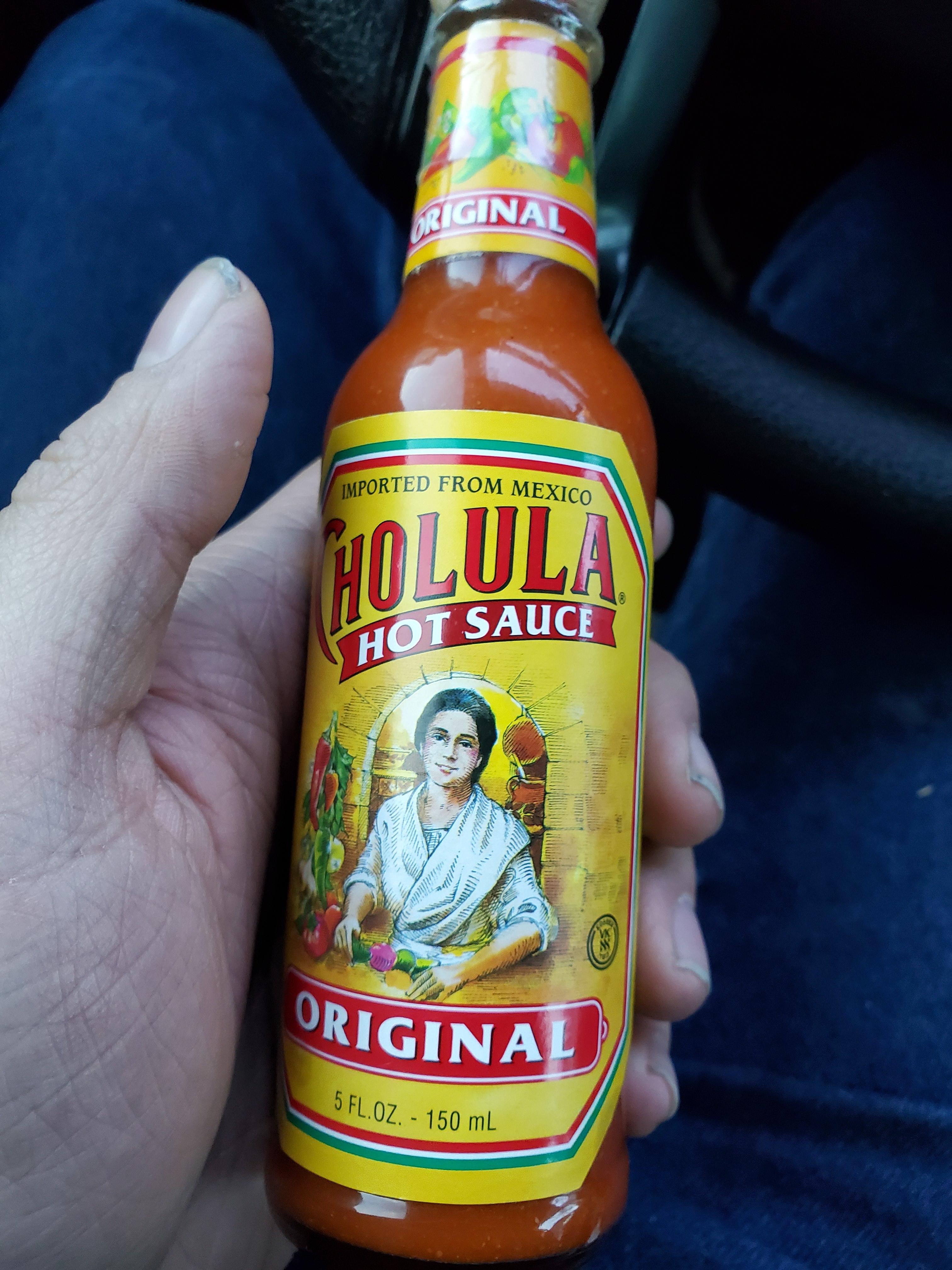 Trying to be able to eat spicy food. This is my level up from Valentina