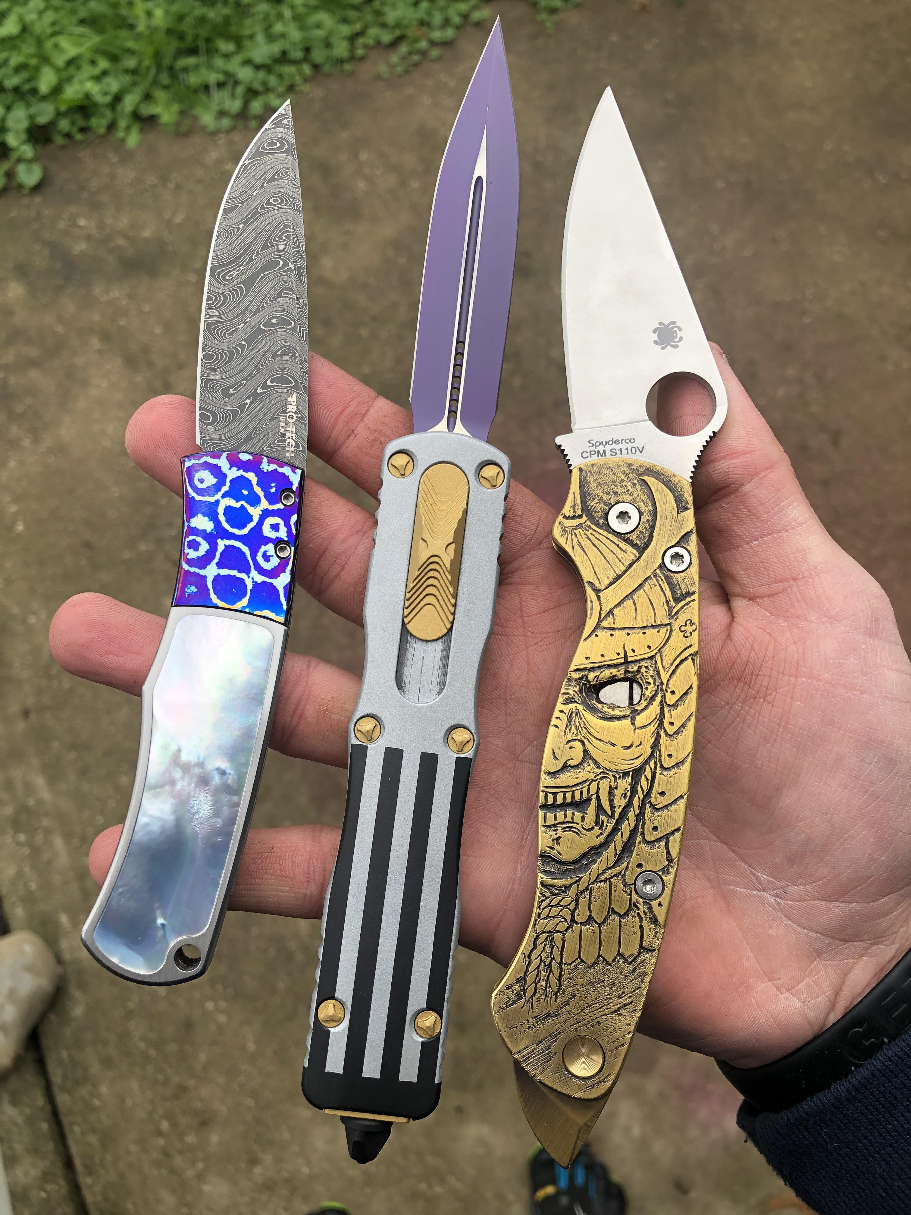 Probably my 3 coolest knives thanks to the swap