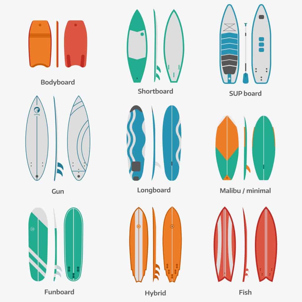 Types of Surfboards : r/coolguides